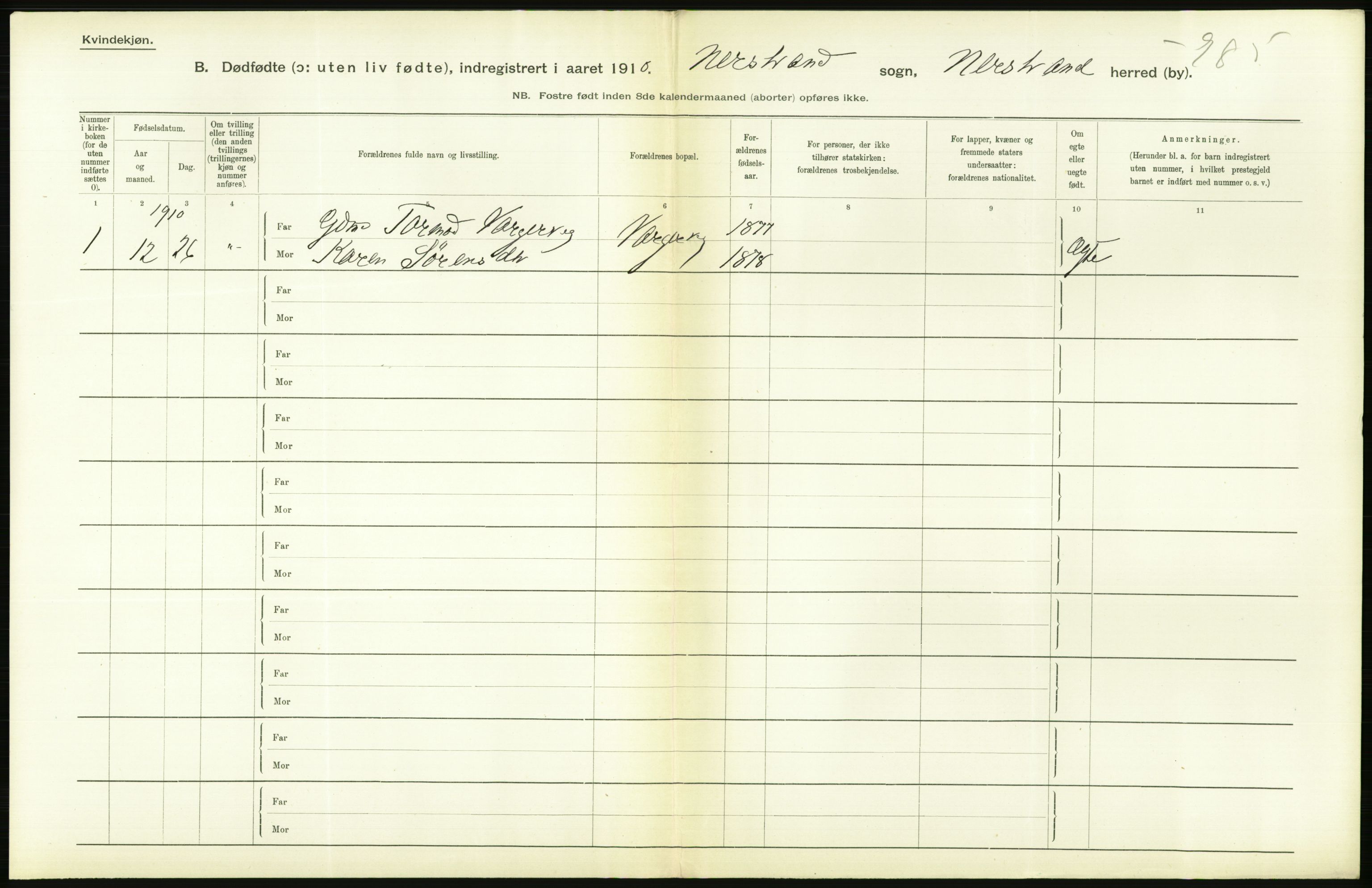 Statistisk sentralbyrå, Sosiodemografiske emner, Befolkning, RA/S-2228/D/Df/Dfa/Dfah/L0024: Stavanger amt: Døde, dødfødte. Bygder og byer., 1910, p. 604