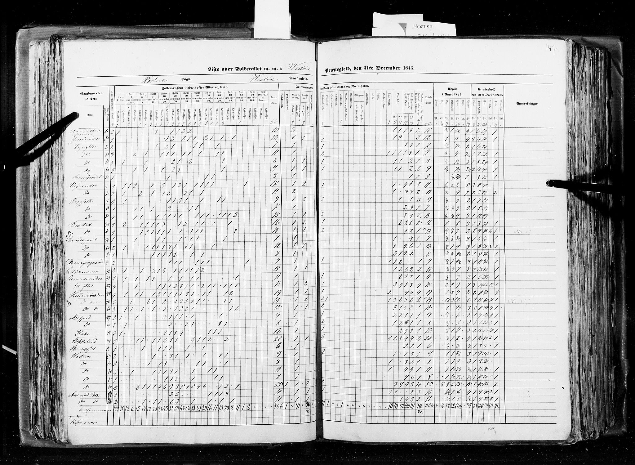 RA, Census 1845, vol. 8: Romsdal amt og Søndre Trondhjems amt, 1845, p. 147