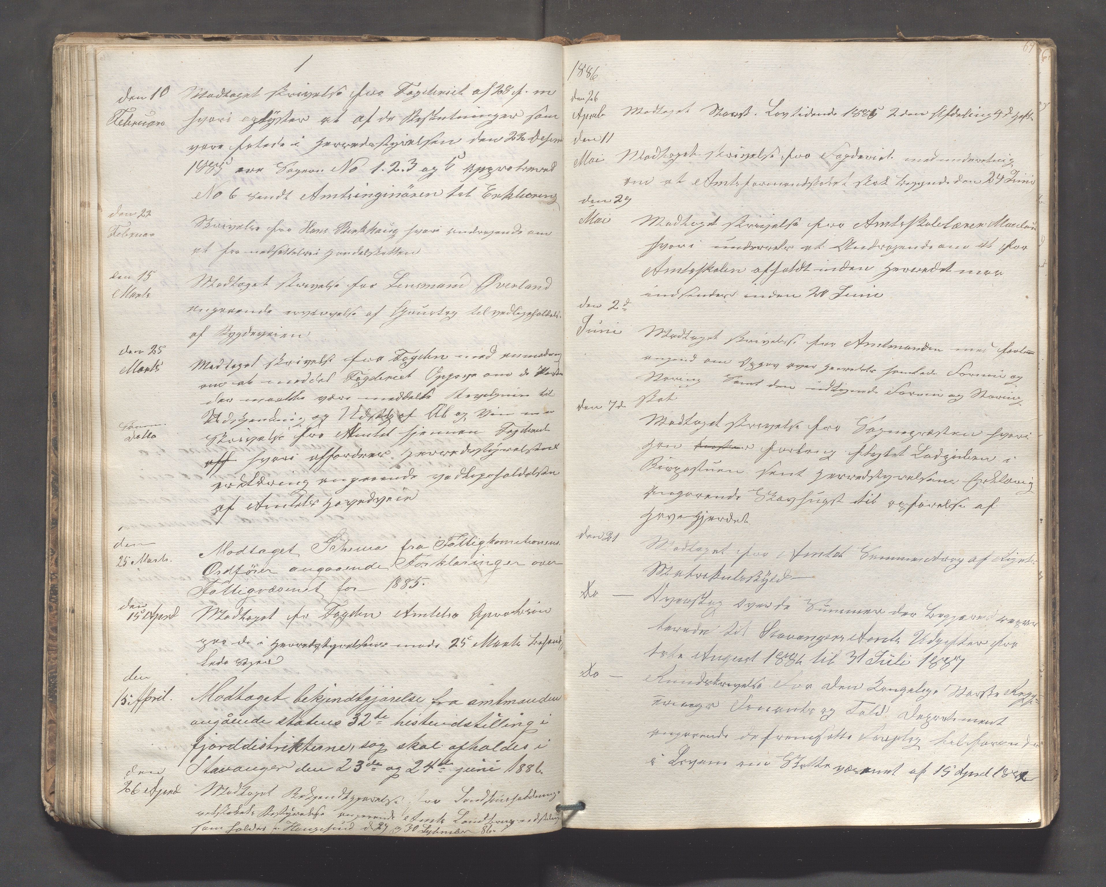 Nedstrand kommune - Formannskapet, IKAR/K-100244/C/L0001: Journal, 1837-1908, p. 87