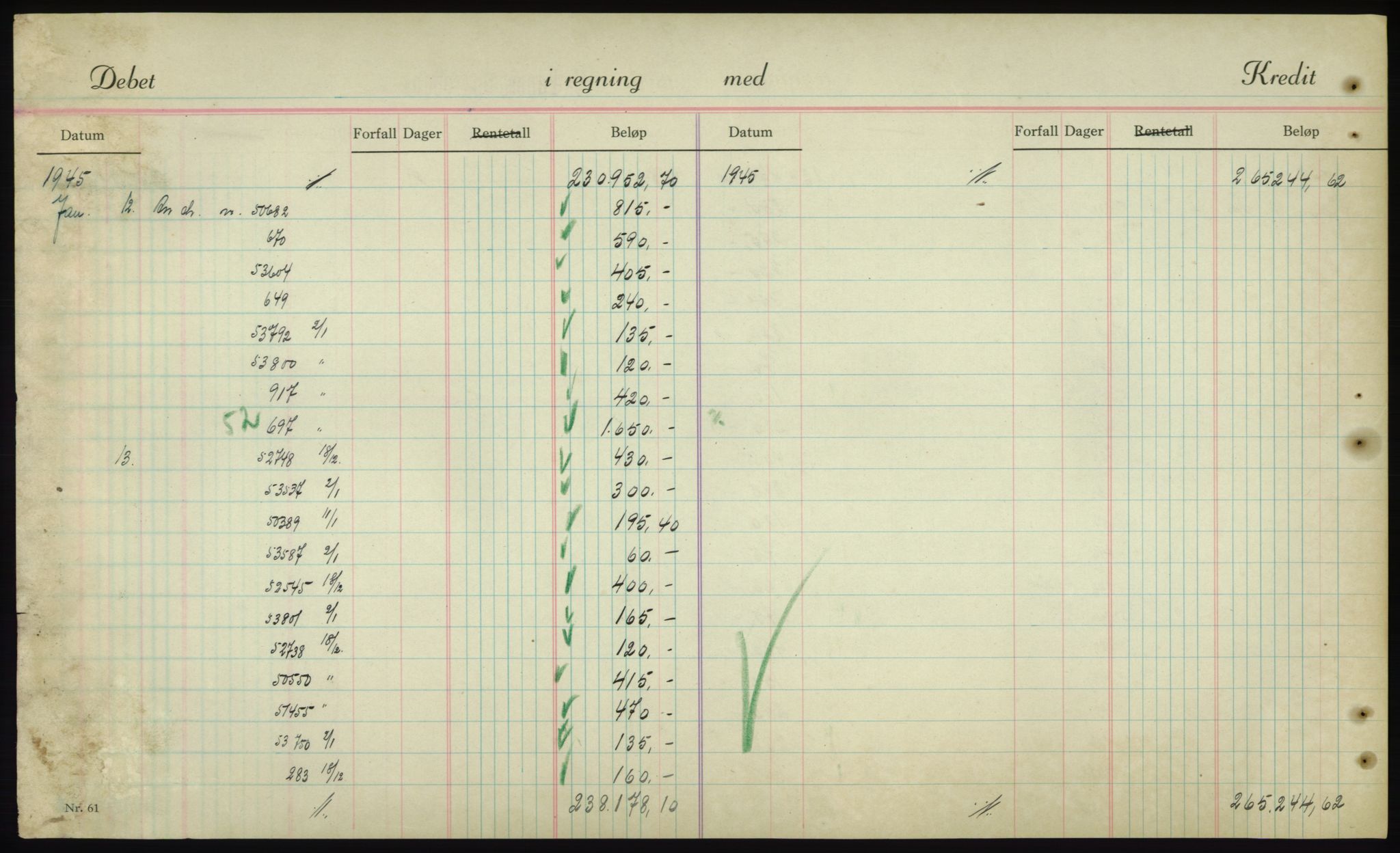 Forsvarsdepartementet, 10. kontor / Oppgjørskontoret, AV/RA-RAFA-1225/D/Db/L0180: Lista oppgjørskontor, 1942-1952, p. 2024