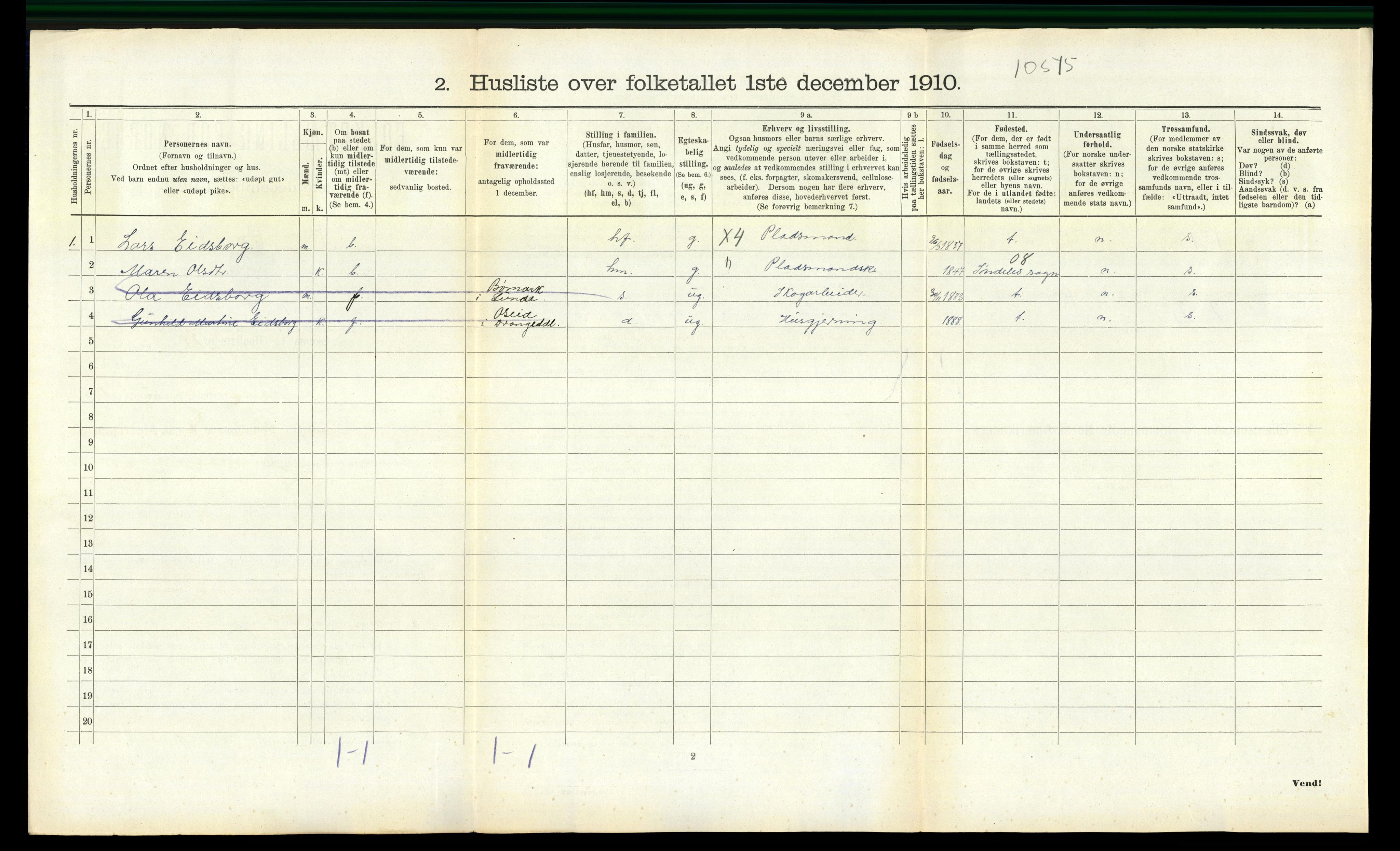 RA, 1910 census for Drangedal, 1910, p. 782