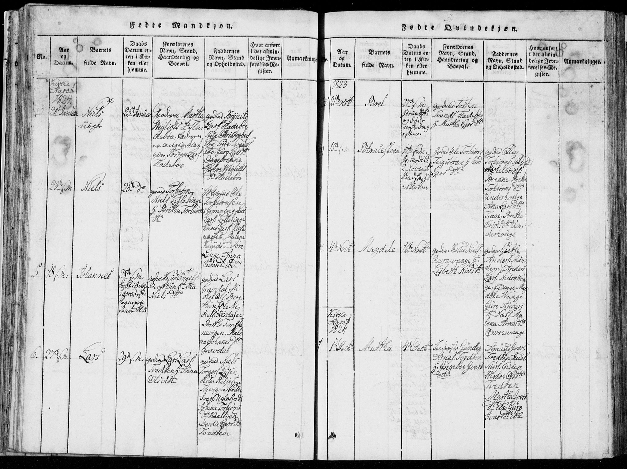 Strandebarm sokneprestembete, AV/SAB-A-78401/H/Hab: Parish register (copy) no. A  1, 1816-1826, p. 59