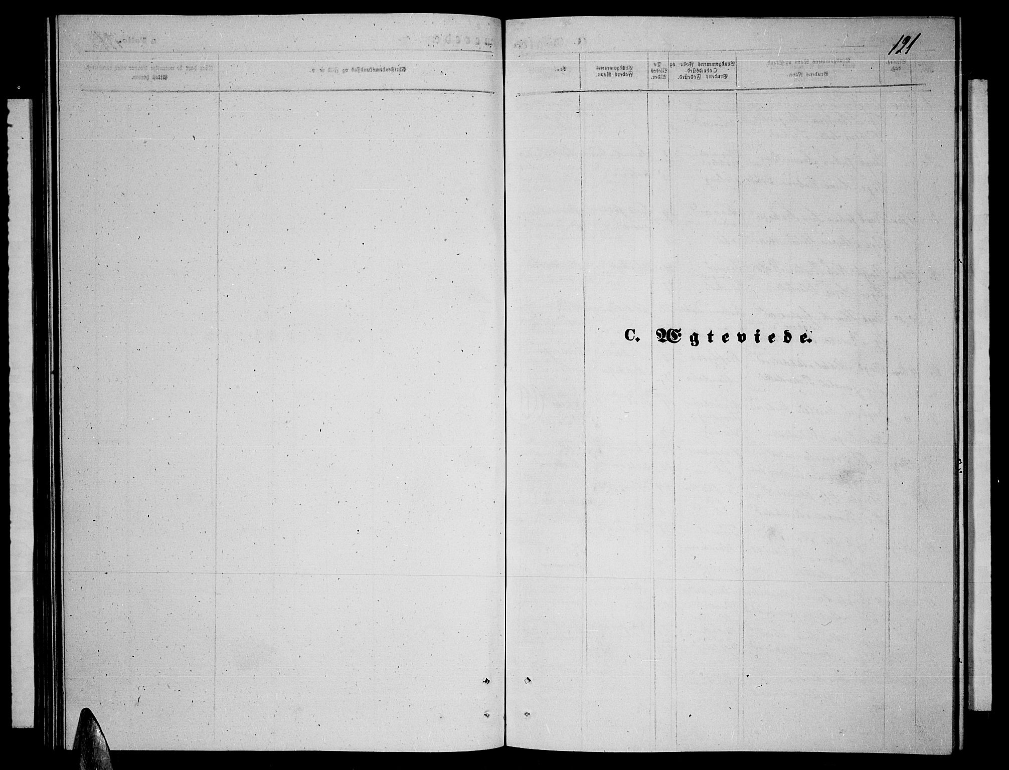 Lyngen sokneprestembete, SATØ/S-1289/H/He/Heb/L0003klokker: Parish register (copy) no. 3, 1861-1867, p. 121