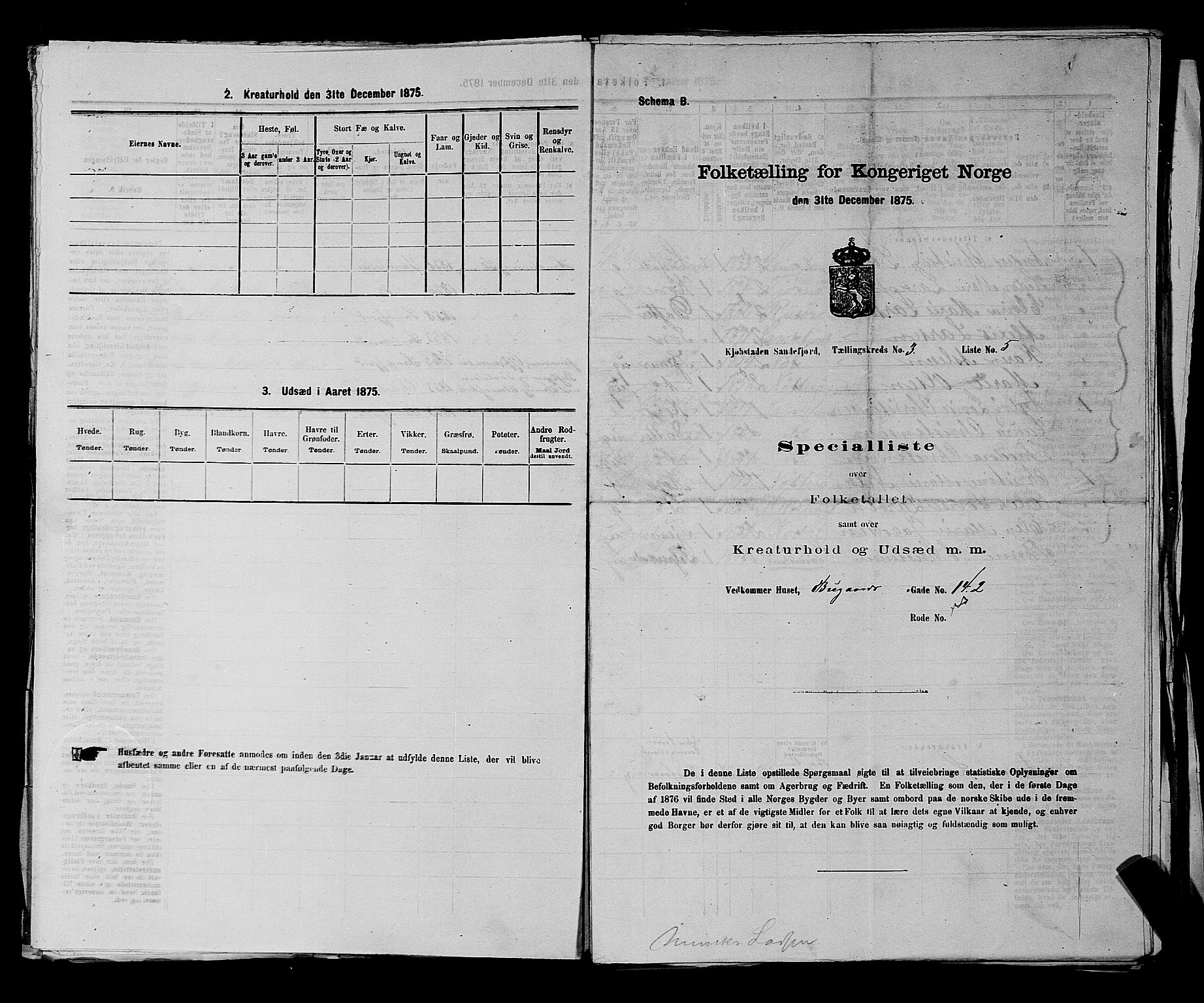 SAKO, 1875 census for 0706B Sandeherred/Sandefjord, 1875, p. 360