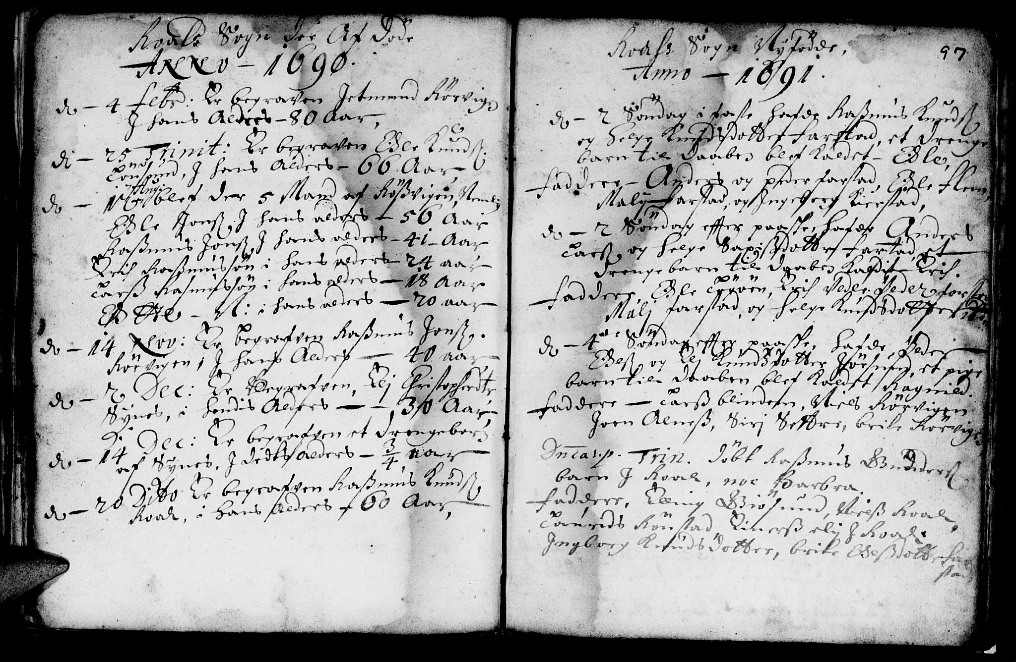 Ministerialprotokoller, klokkerbøker og fødselsregistre - Møre og Romsdal, SAT/A-1454/536/L0492: Parish register (official) no. 536A01 /2, 1689-1738, p. 97