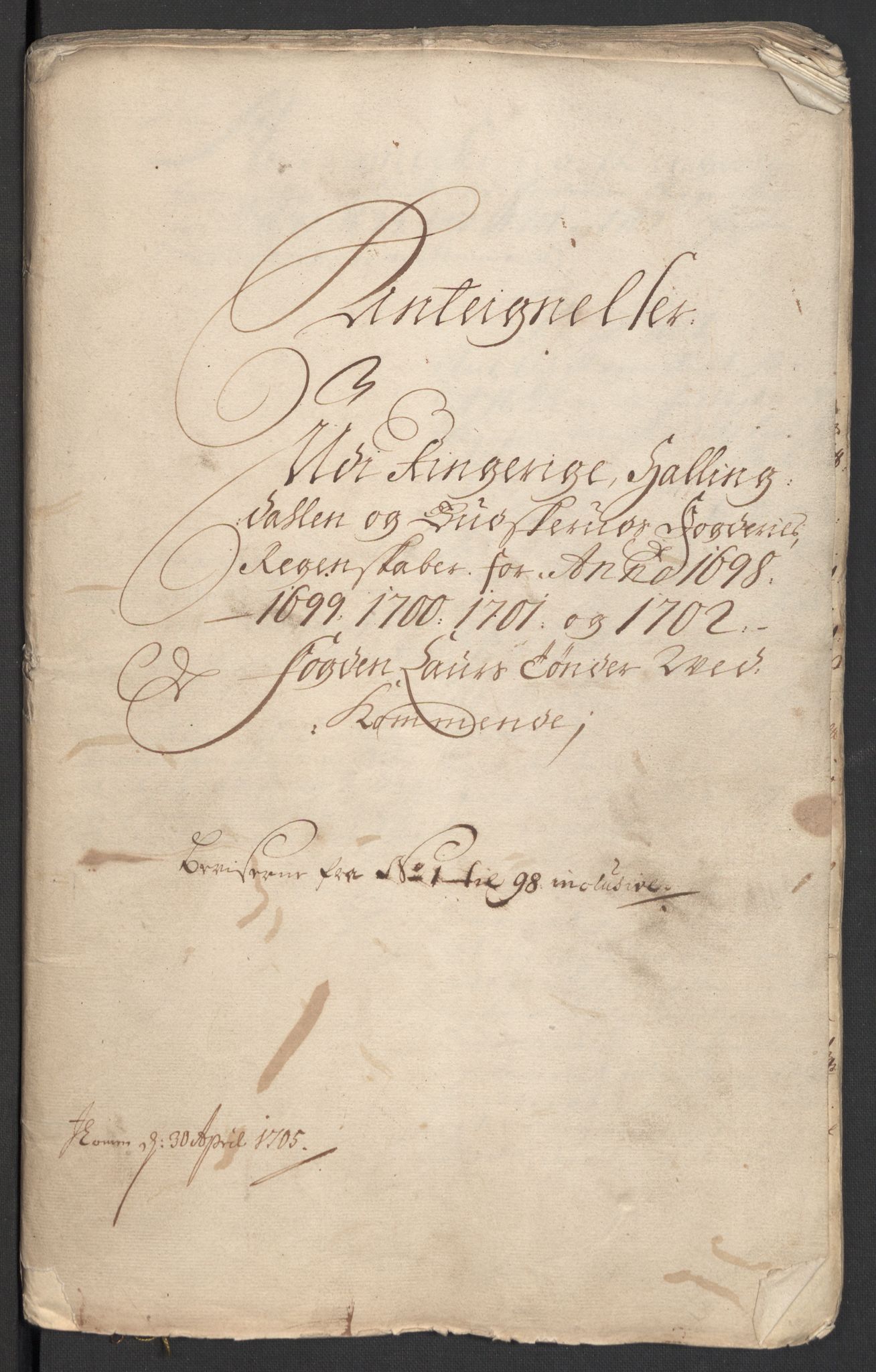 Rentekammeret inntil 1814, Reviderte regnskaper, Fogderegnskap, RA/EA-4092/R22/L1460: Fogderegnskap Ringerike, Hallingdal og Buskerud, 1702, p. 3