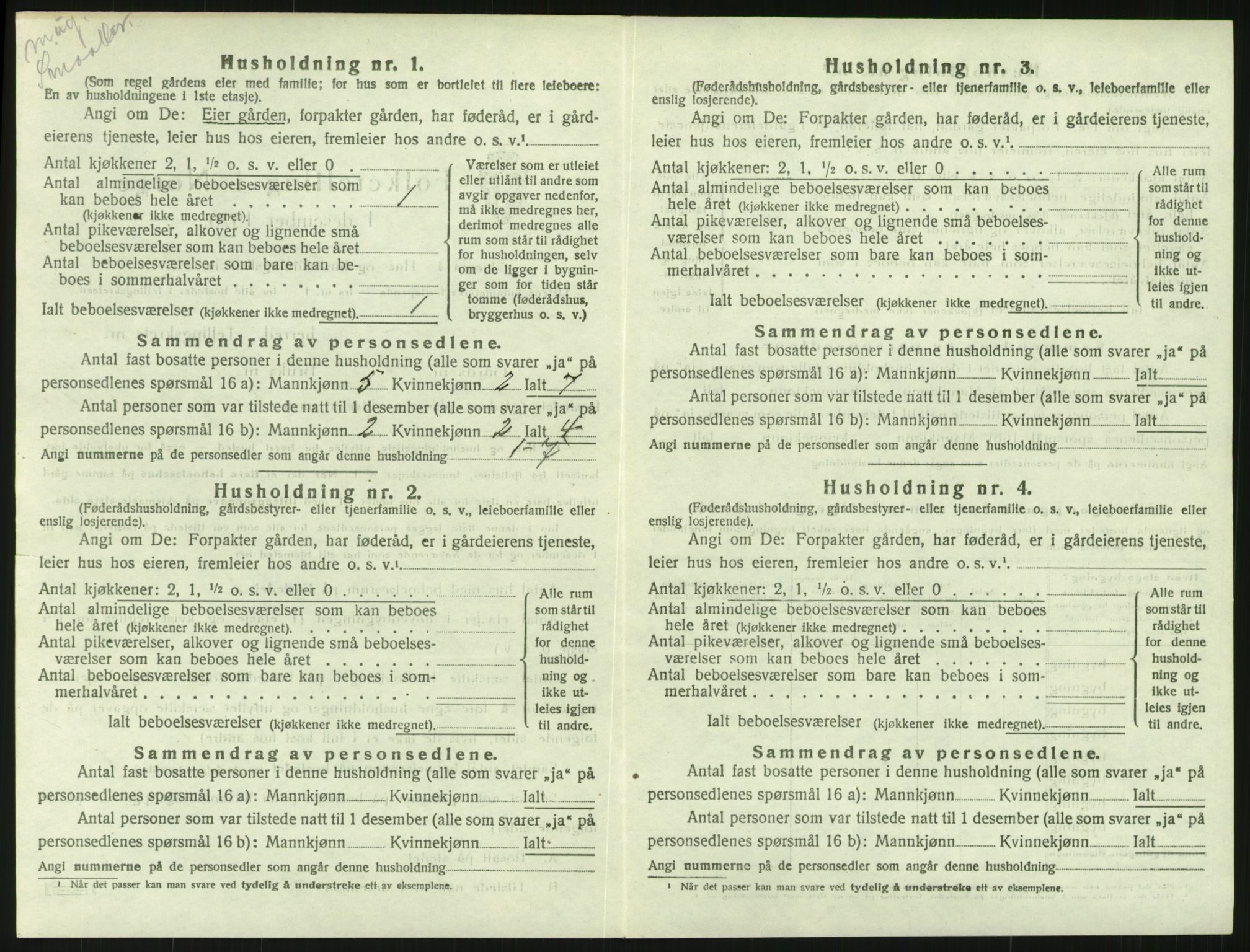 SAH, 1920 census for Elverum, 1920, p. 3773