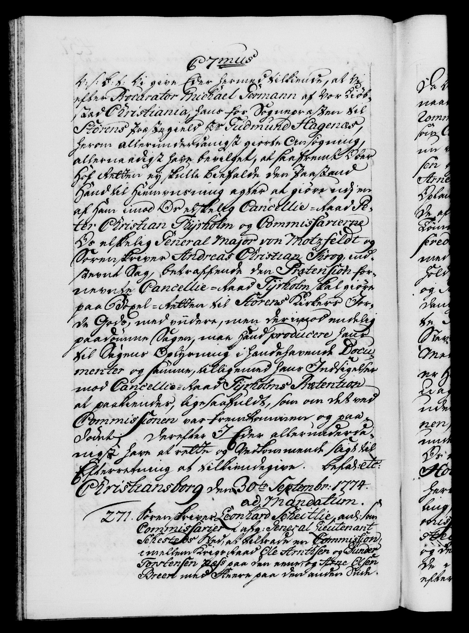 Danske Kanselli 1572-1799, AV/RA-EA-3023/F/Fc/Fca/Fcab/L0041: Norske tegnelser, 1773-1776, p. 437b