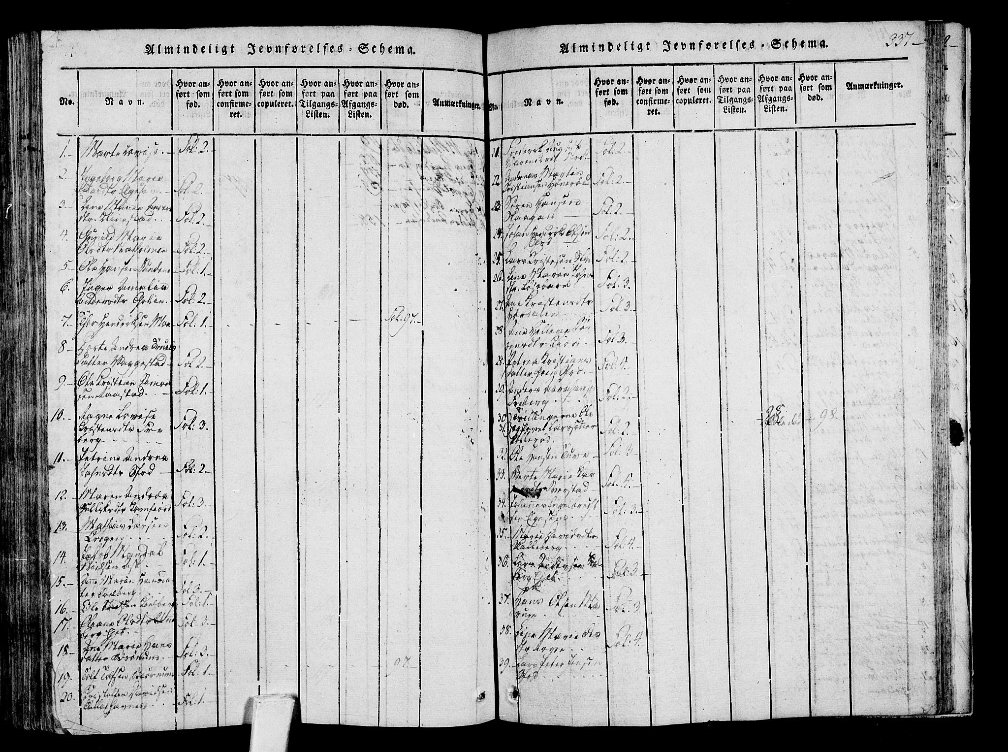 Sandar kirkebøker, SAKO/A-243/F/Fa/L0004: Parish register (official) no. 4, 1814-1832, p. 337