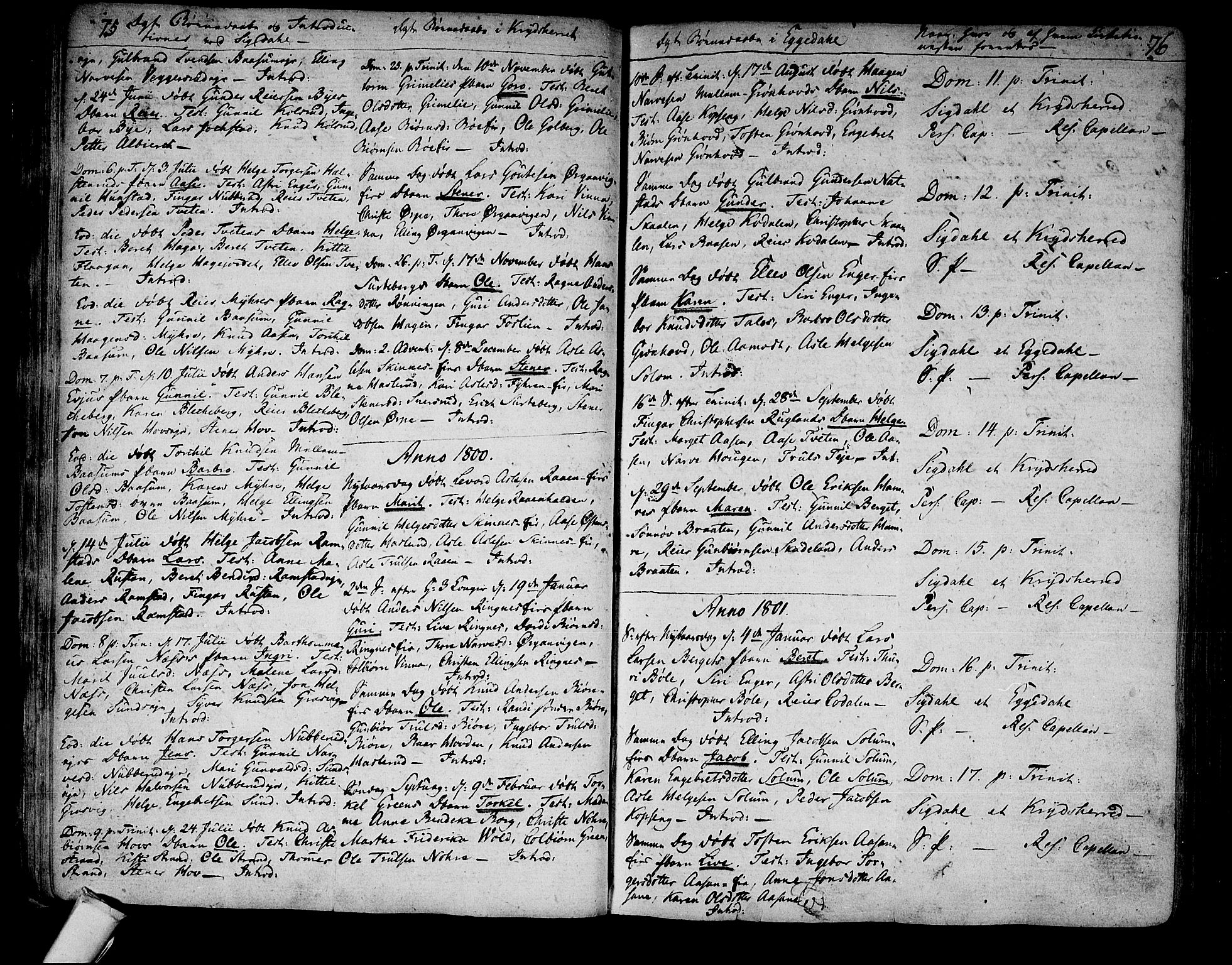 Sigdal kirkebøker, SAKO/A-245/F/Fa/L0003: Parish register (official) no. I 3, 1793-1811, p. 75-76