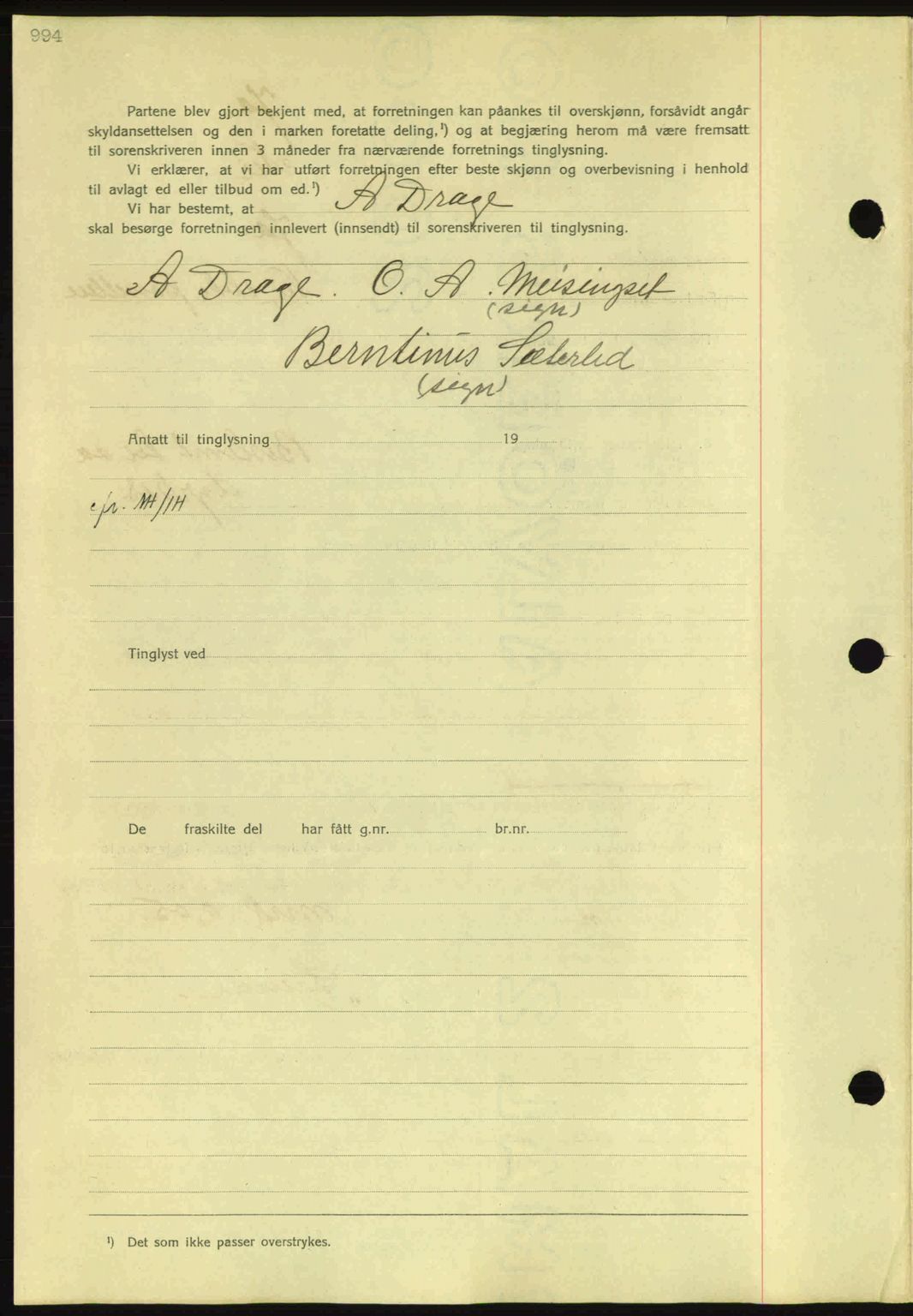 Nordmøre sorenskriveri, AV/SAT-A-4132/1/2/2Ca: Mortgage book no. A81, 1937-1937, Diary no: : 2012/1937