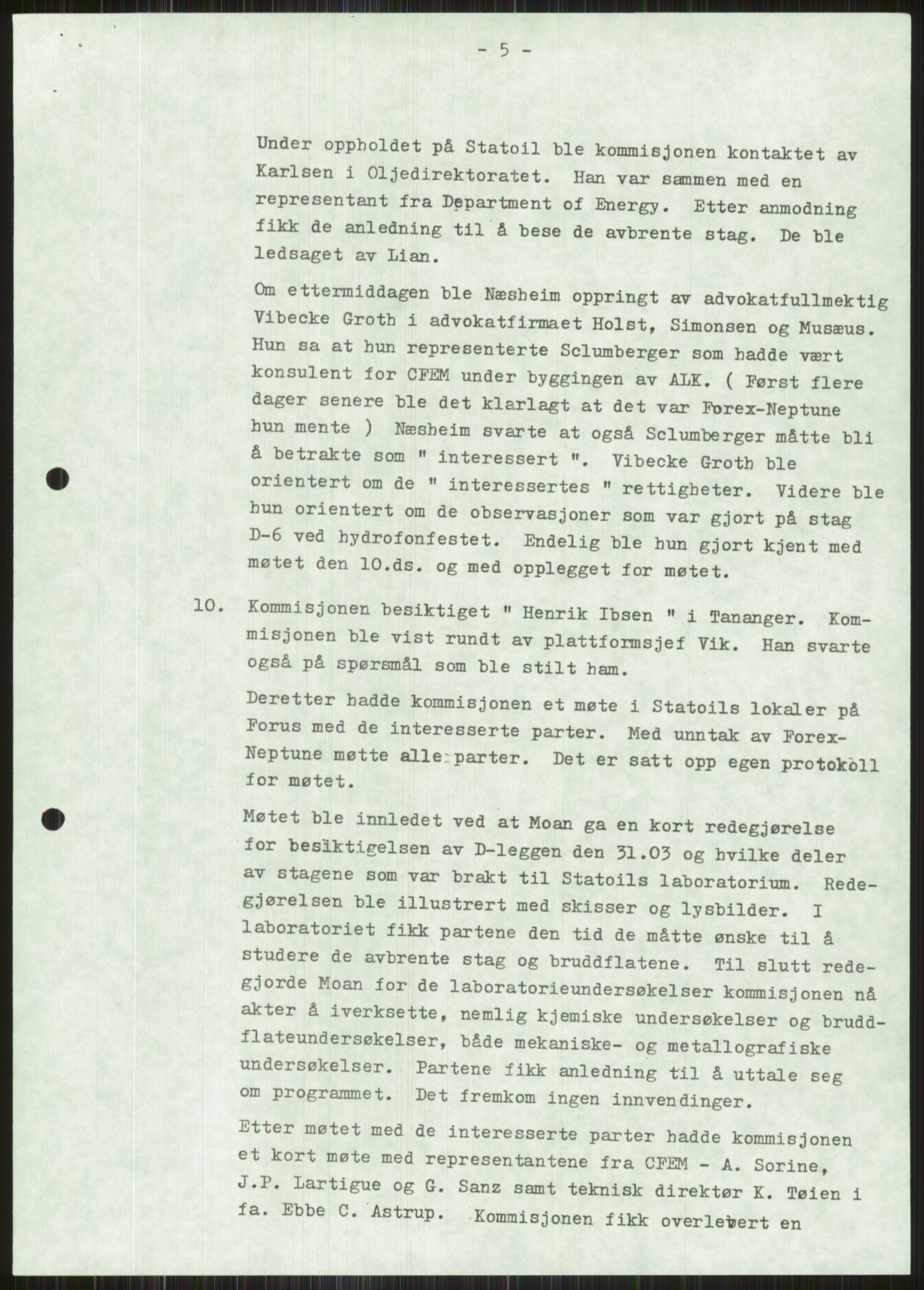 Justisdepartementet, Granskningskommisjonen ved Alexander Kielland-ulykken 27.3.1980, AV/RA-S-1165/D/L0011: 0001 Politiavhør/G Oljedirektoratet (G5)/0003 Møter, beslutninger m.v. vedr. arbeidet til kommisjonen, 1980-1981, p. 921