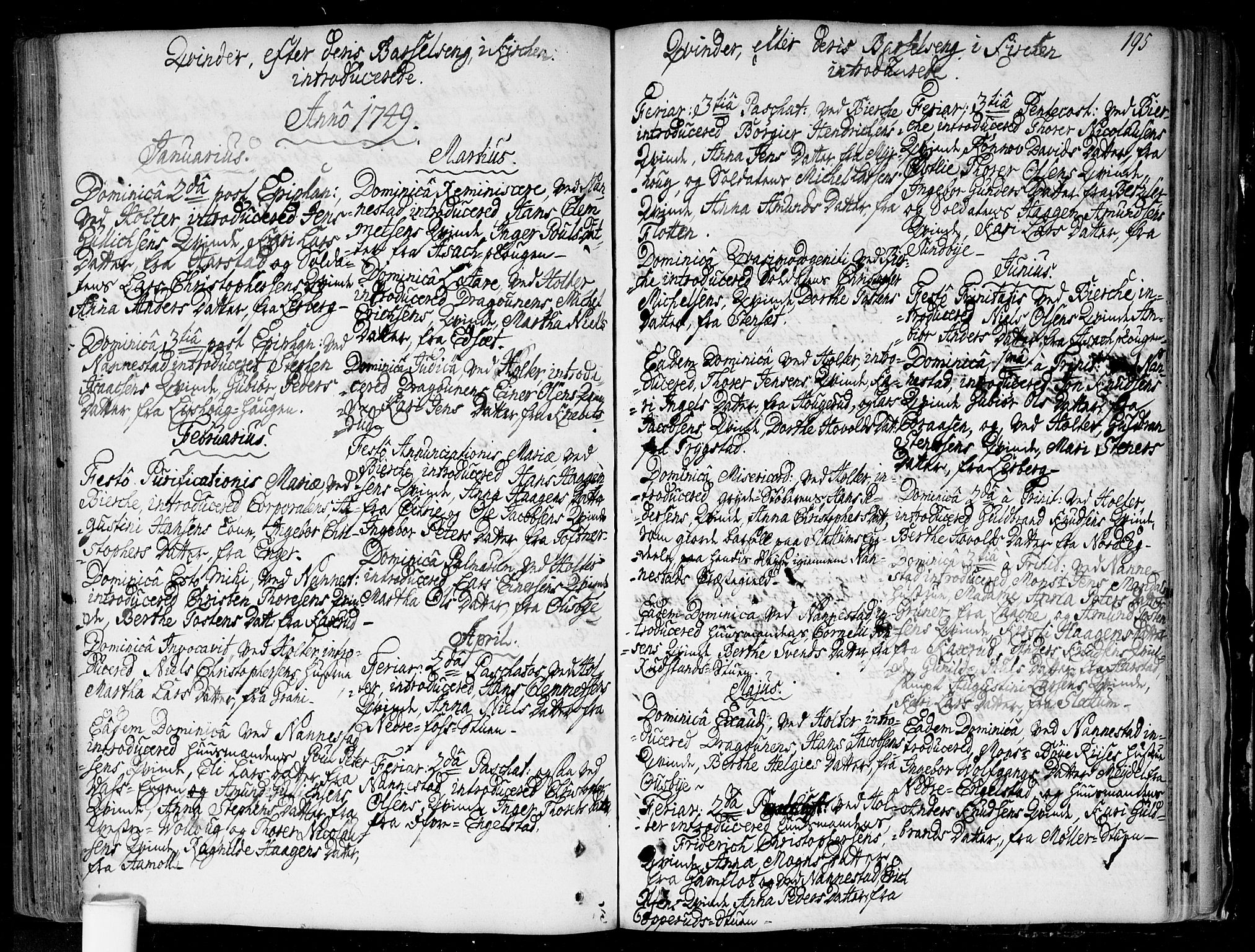 Nannestad prestekontor Kirkebøker, SAO/A-10414a/F/Fa/L0006: Parish register (official) no. I 6, 1739-1754, p. 195