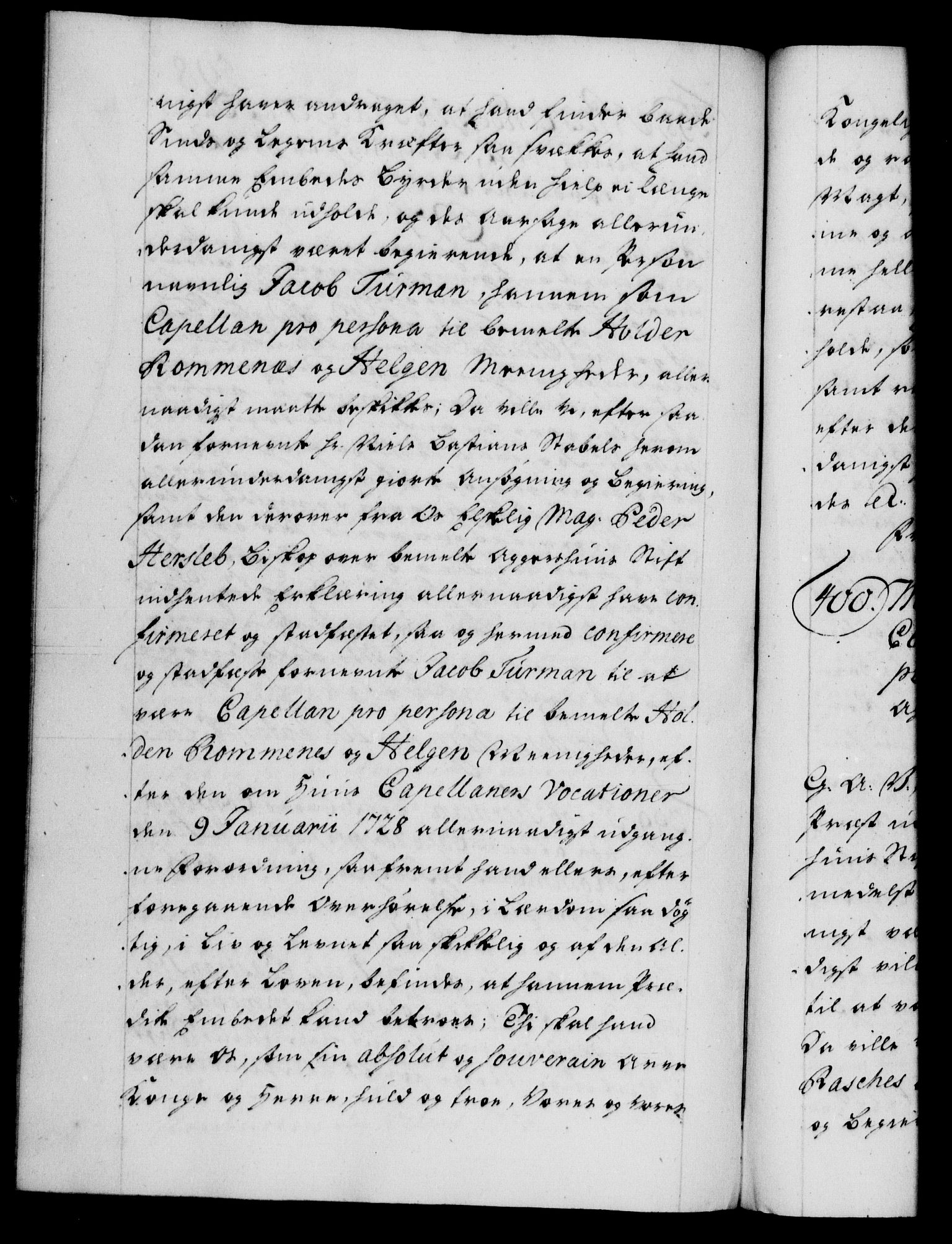 Danske Kanselli 1572-1799, AV/RA-EA-3023/F/Fc/Fca/Fcaa/L0028: Norske registre, 1733-1734, p. 598b