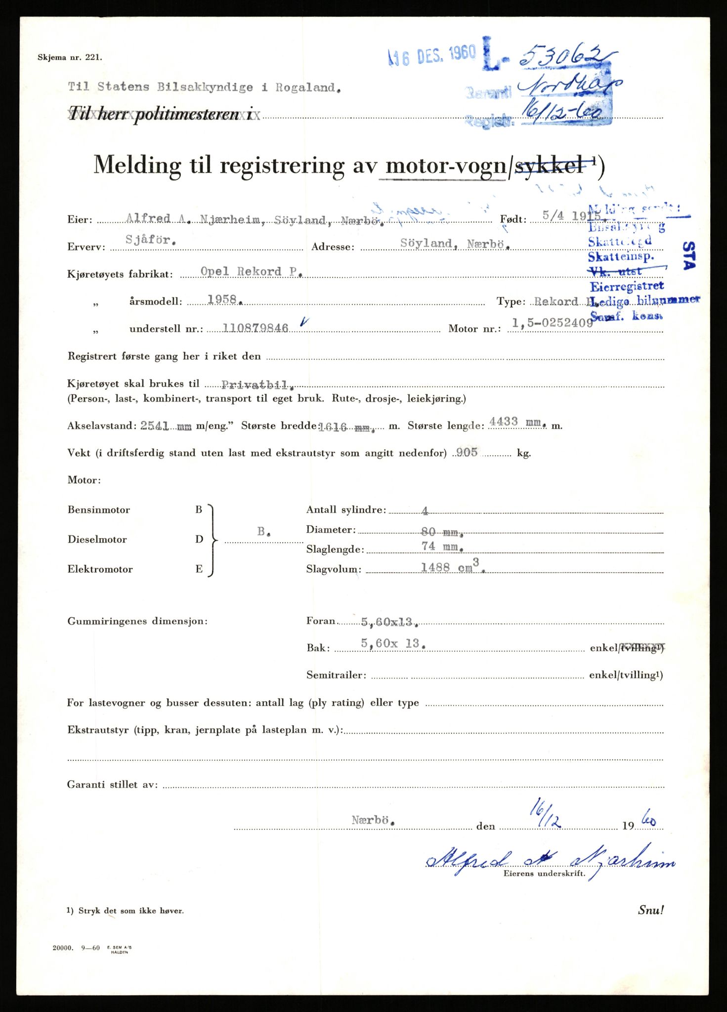 Stavanger trafikkstasjon, AV/SAST-A-101942/0/F/L0053: L-52900 - L-54199, 1930-1971, p. 463