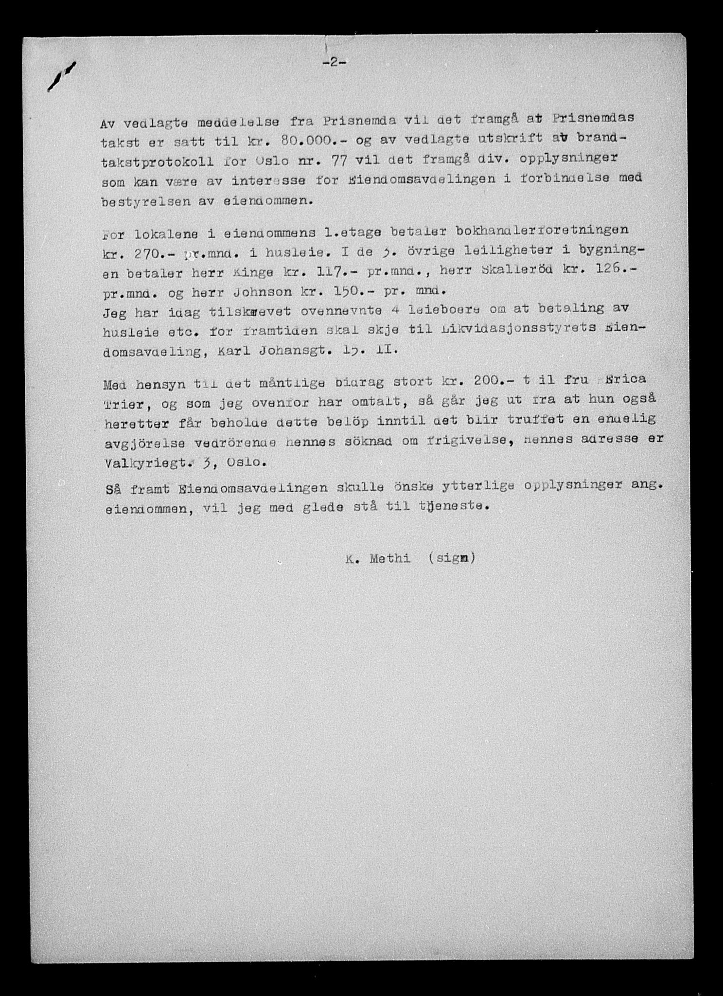 Justisdepartementet, Tilbakeføringskontoret for inndratte formuer, AV/RA-S-1564/H/Hc/Hcc/L0984: --, 1945-1947, p. 265