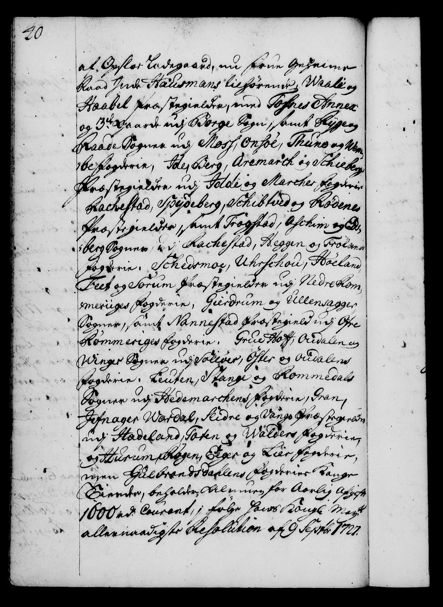 Rentekammeret, Kammerkanselliet, AV/RA-EA-3111/G/Gg/Gga/L0003: Norsk ekspedisjonsprotokoll med register (merket RK 53.3), 1727-1734, p. 40