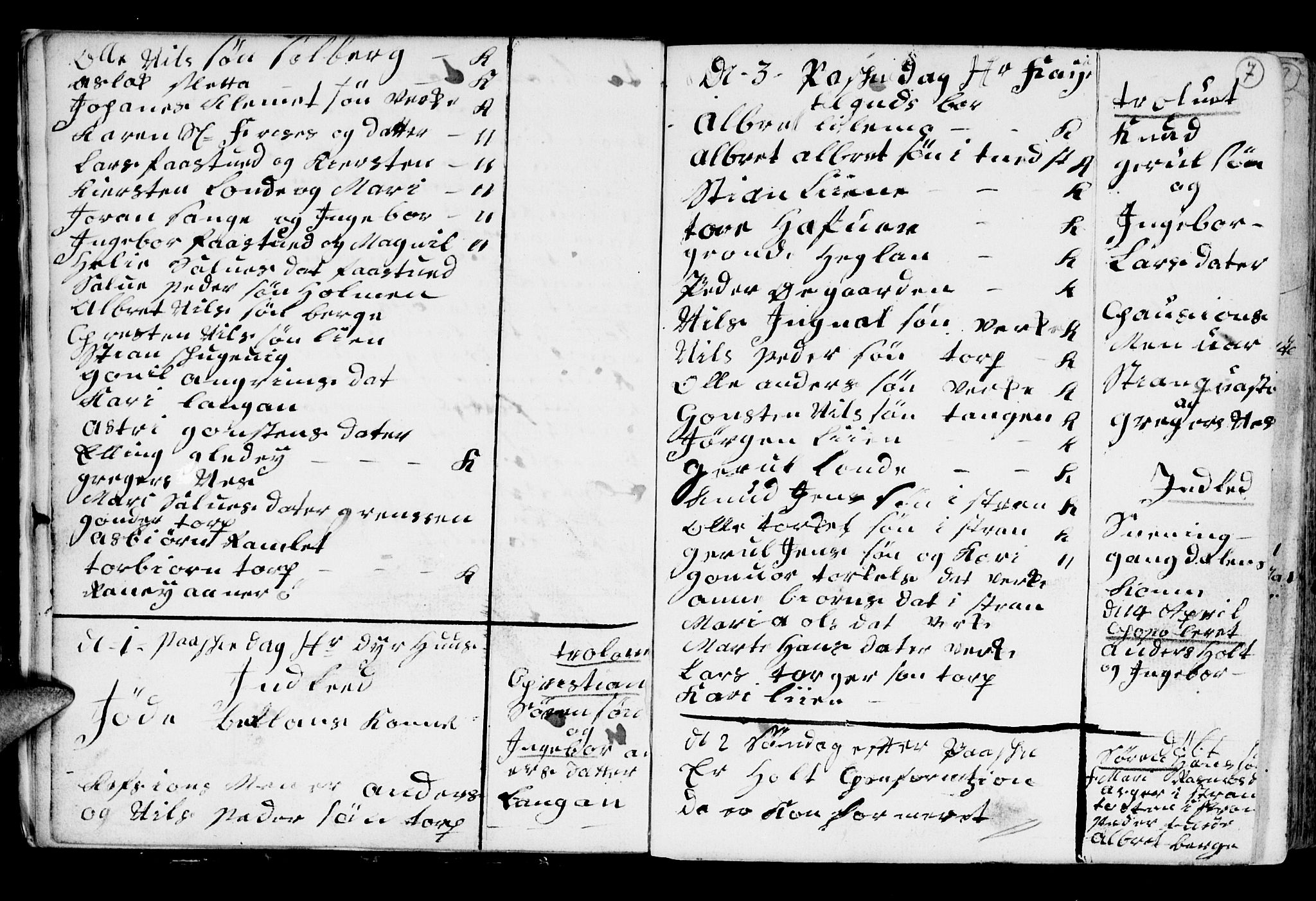 Holt sokneprestkontor, AV/SAK-1111-0021/F/Fb/L0005: Parish register (copy) no. B 5, 1746-1764, p. 7