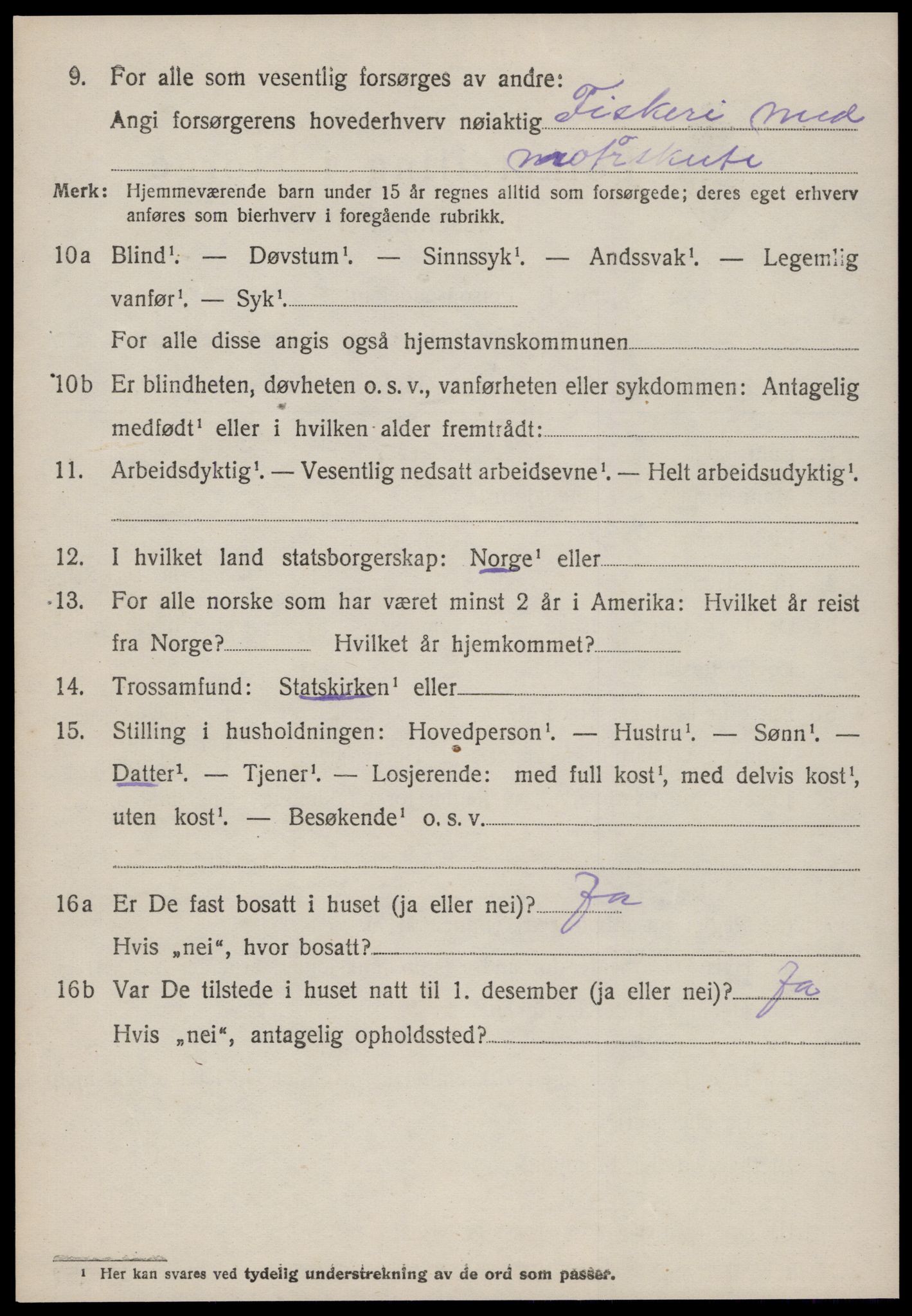 SAT, 1920 census for Giske, 1920, p. 1595