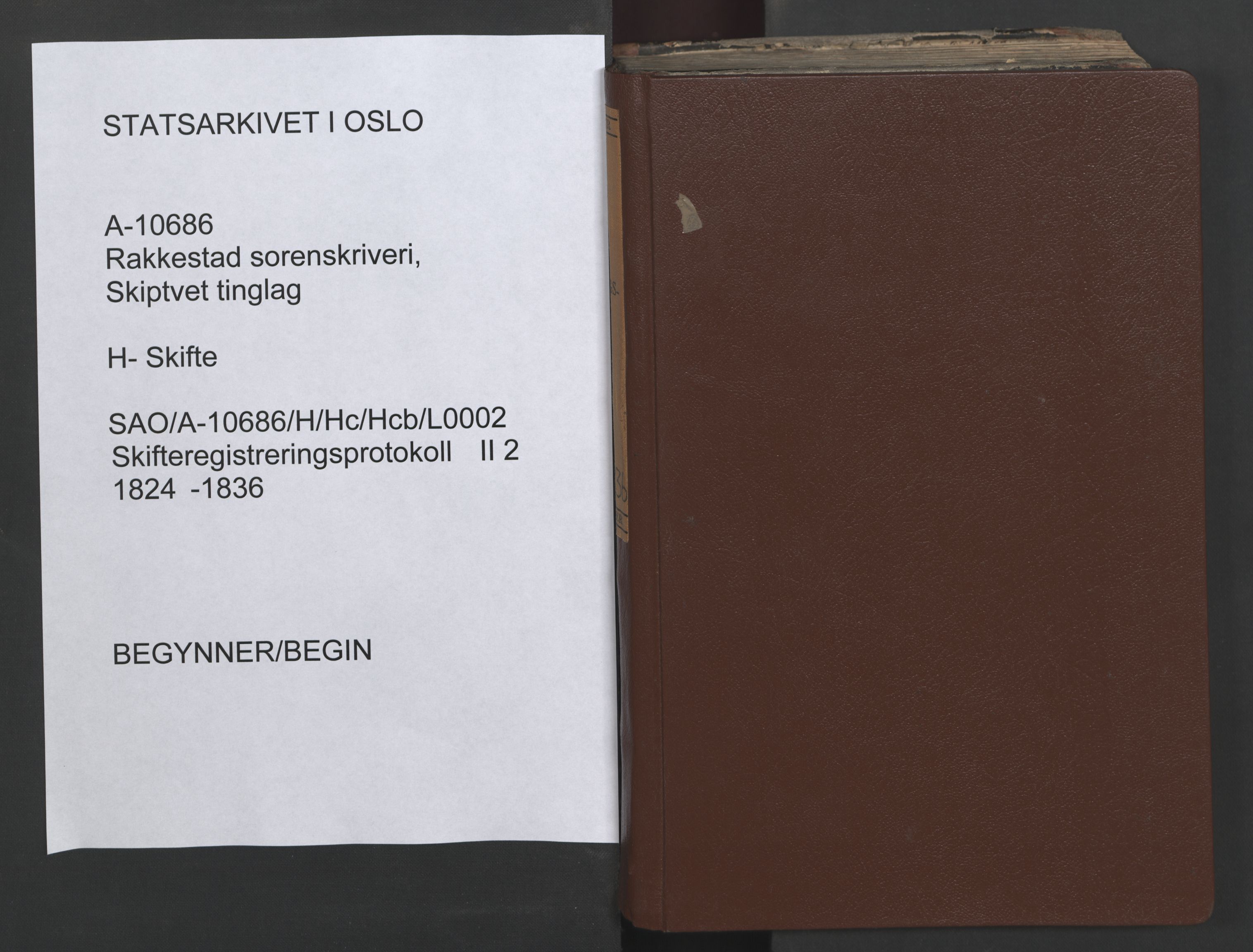 Rakkestad sorenskriveri, SAO/A-10686/H/Hc/Hcb/L0002: Skifteregistreringsprotokoller, 1824-1836