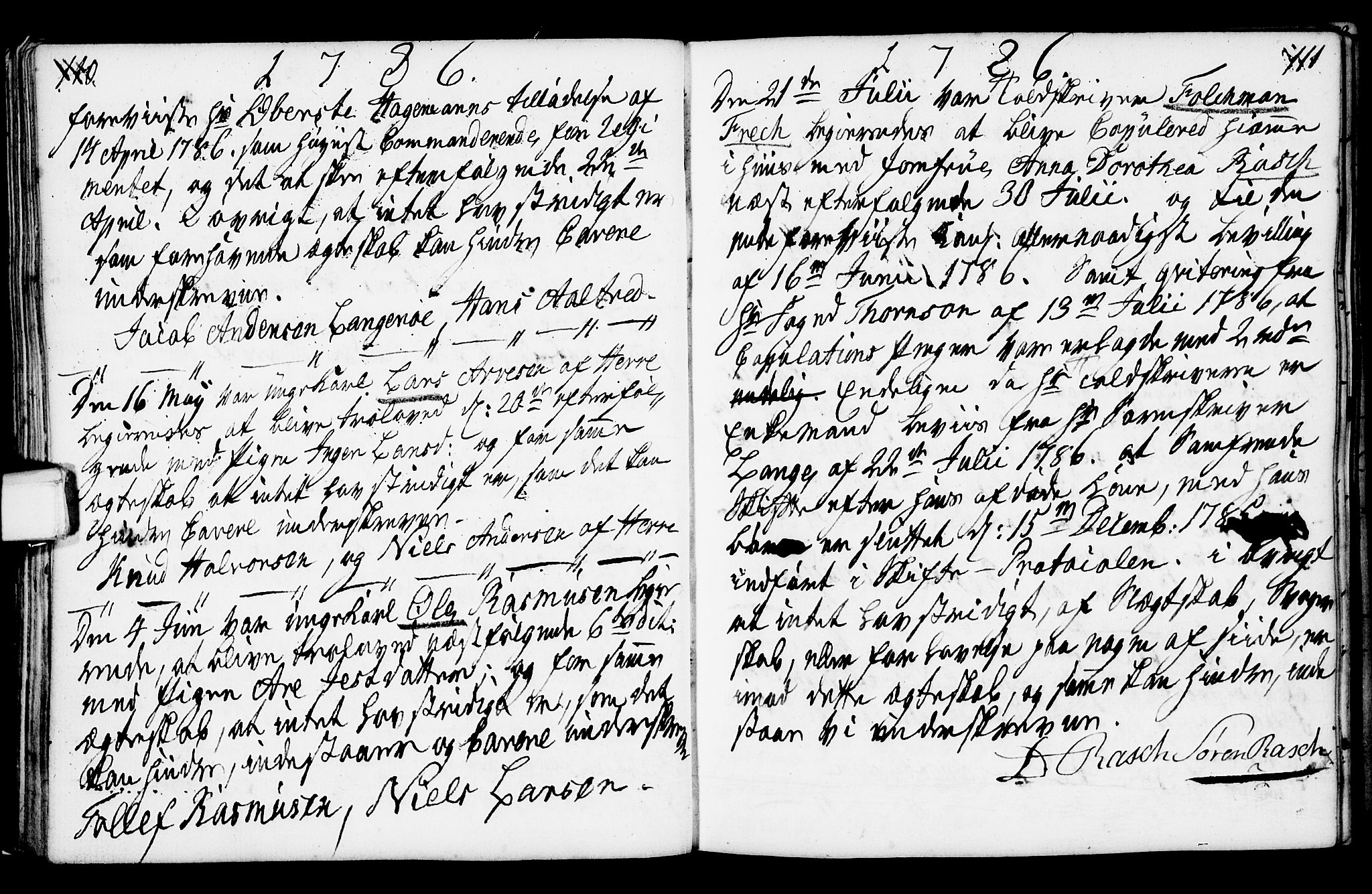 Porsgrunn kirkebøker , SAKO/A-104/F/Fa/L0003: Parish register (official) no. 3, 1764-1814, p. 110-111