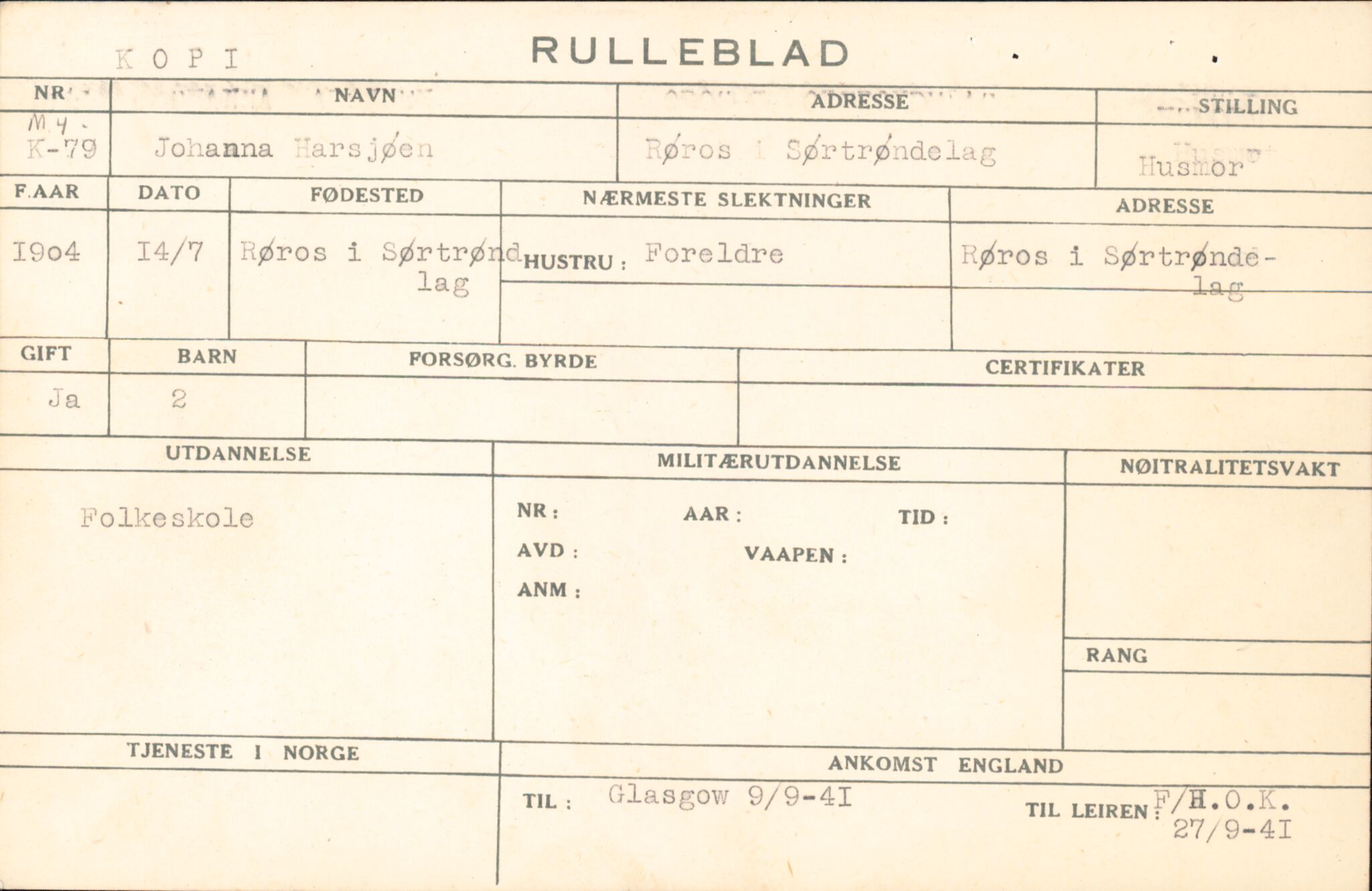 Forsvaret, Forsvarets overkommando/Luftforsvarsstaben, AV/RA-RAFA-4079/P/Pa/L0011: Personellpapirer, 1904, p. 255