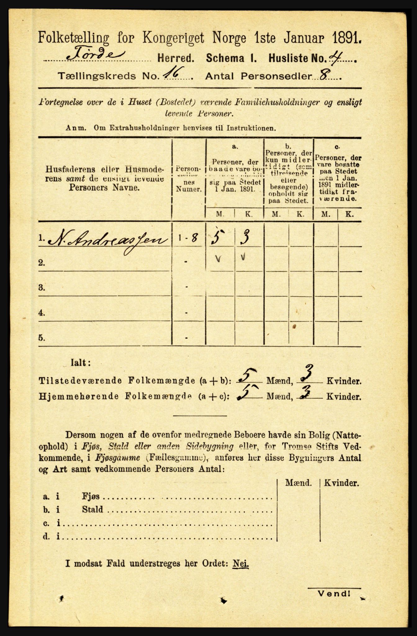 RA, 1891 census for 1432 Førde, 1891, p. 5810