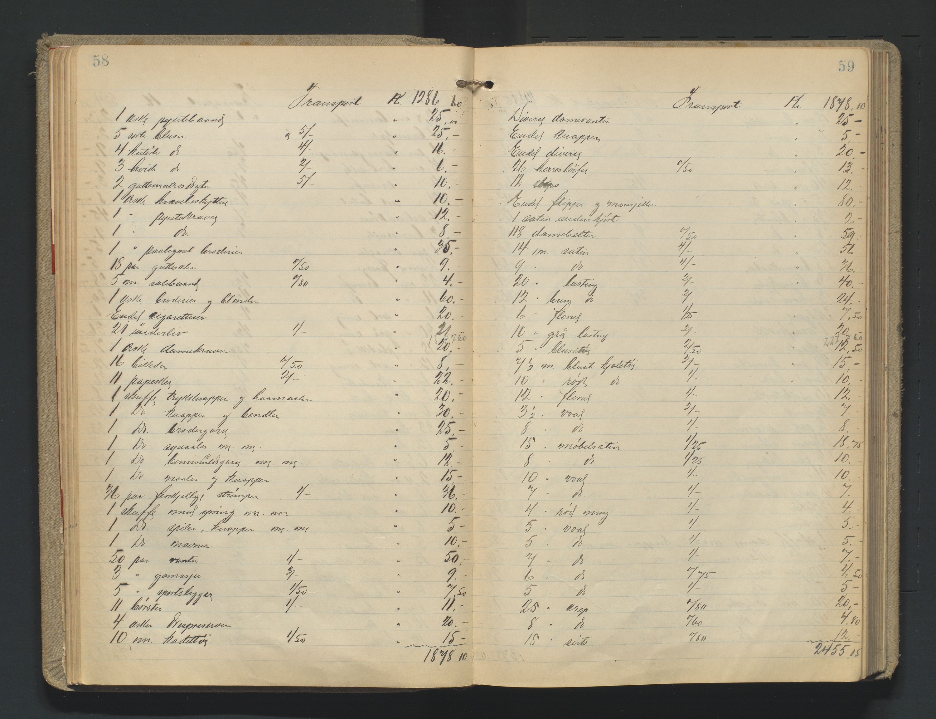 Mandal sorenskriveri, AV/SAK-1221-0005/001/H/Hc/L0067: Skifteregistreringsprotokoll nr 23 Mandal by, 1921-1944, p. 58-59