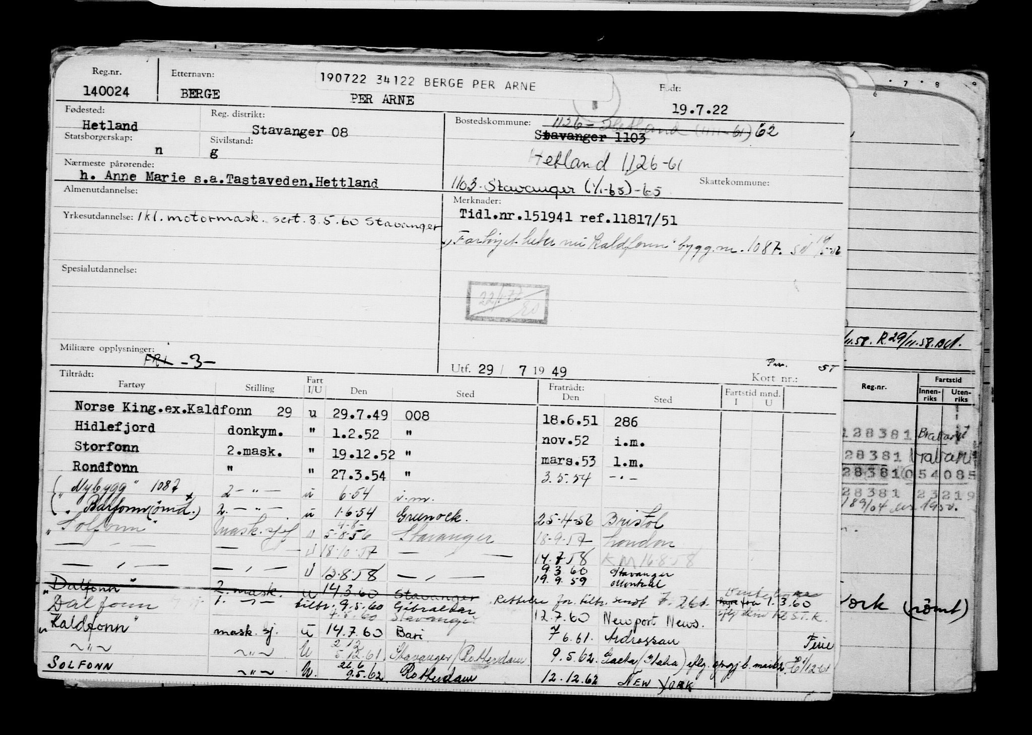 Direktoratet for sjømenn, AV/RA-S-3545/G/Gb/L0208: Hovedkort, 1922, p. 597