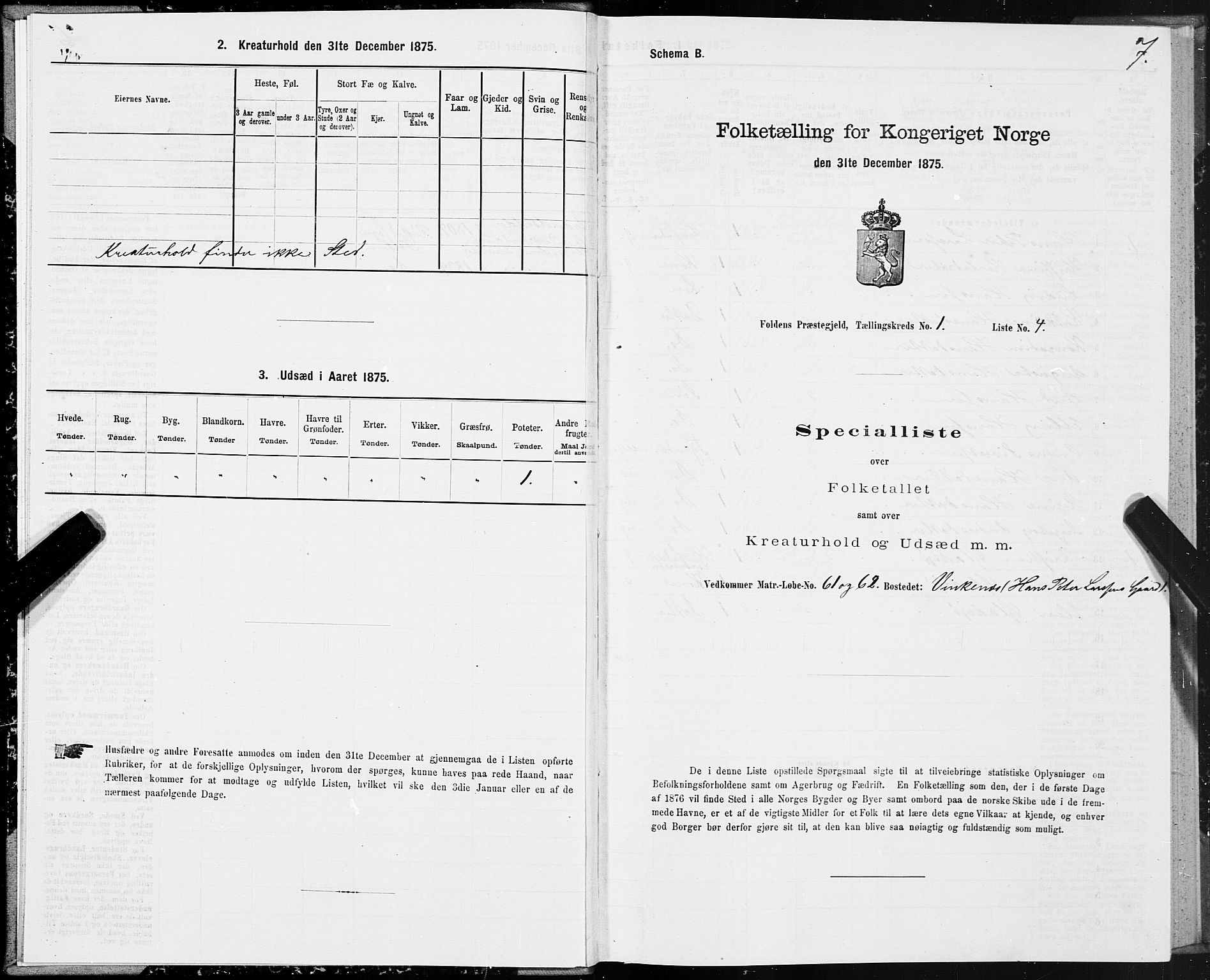 SAT, 1875 census for 1845P Folda, 1875, p. 1007