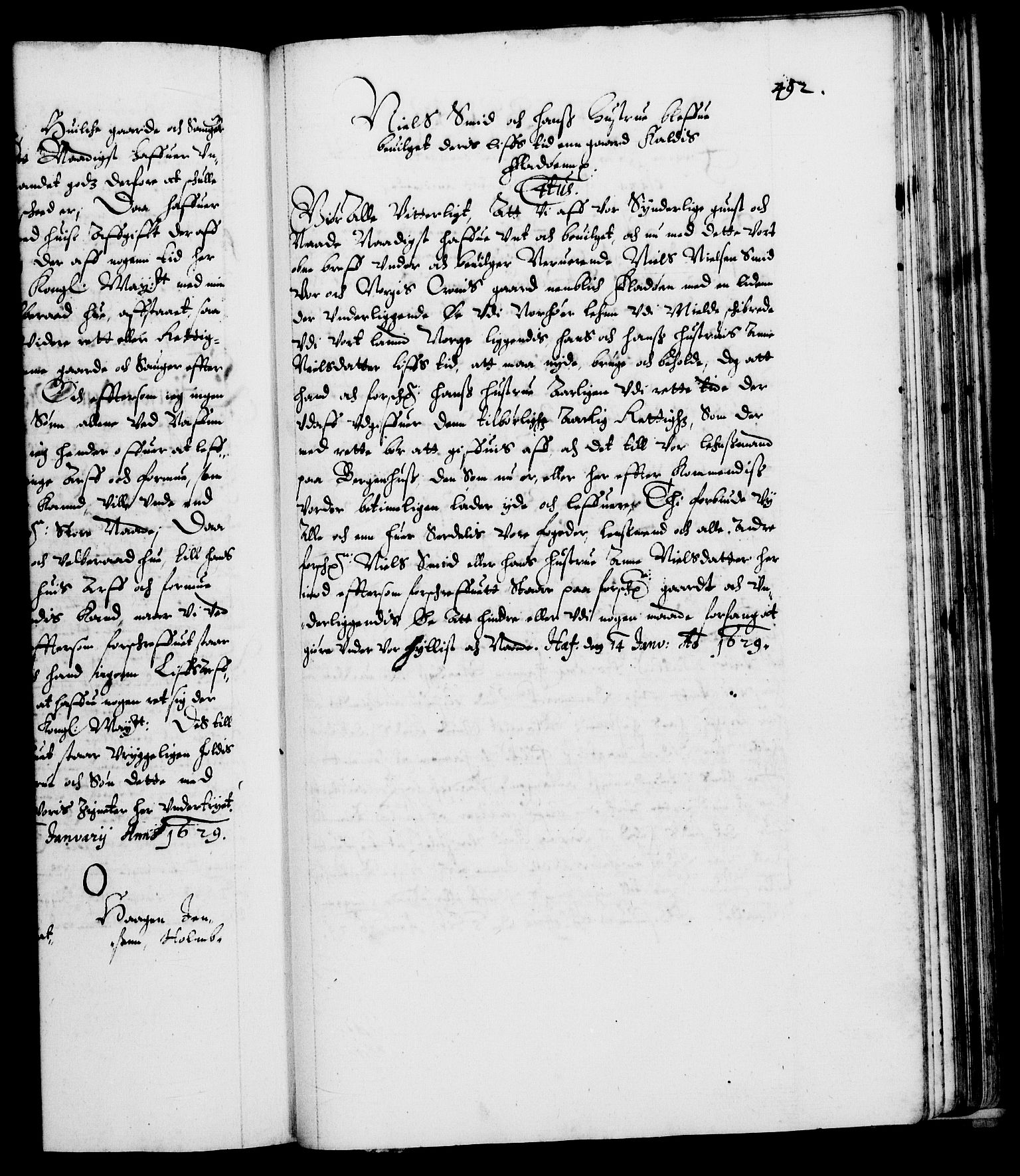 Danske Kanselli 1572-1799, AV/RA-EA-3023/F/Fc/Fca/Fcaa/L0004: Norske registre (mikrofilm), 1617-1630, p. 492a