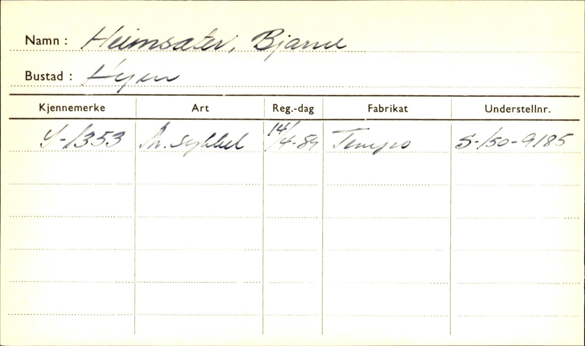 Statens vegvesen, Sogn og Fjordane vegkontor, SAB/A-5301/4/F/L0001A: Eigarregister Fjordane til 1.6.1961, 1930-1961, p. 374