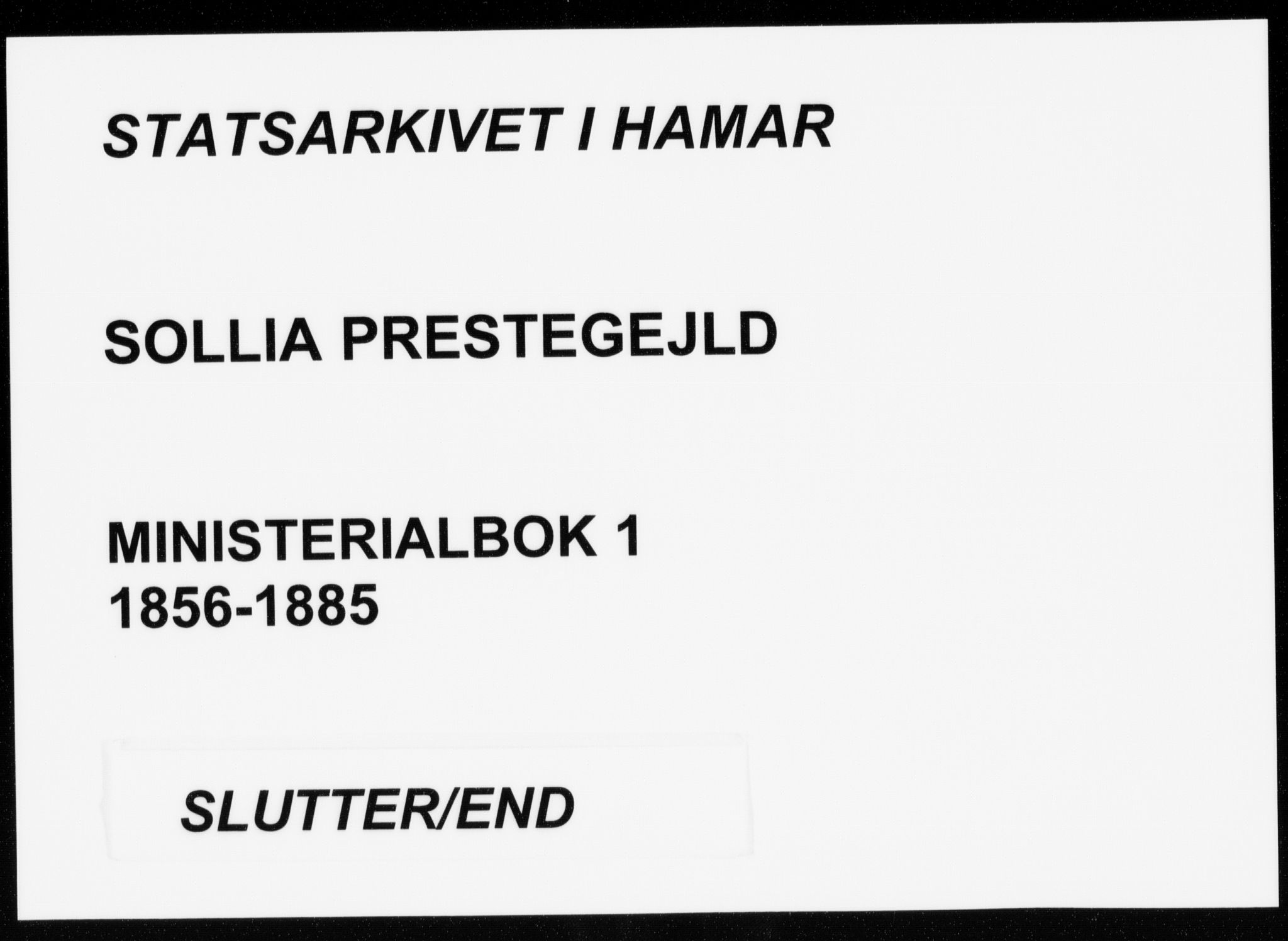 Sollia prestekontor, SAH/PREST-050/H/Ha/Haa/L0001: Parish register (official) no. 1, 1856-1885