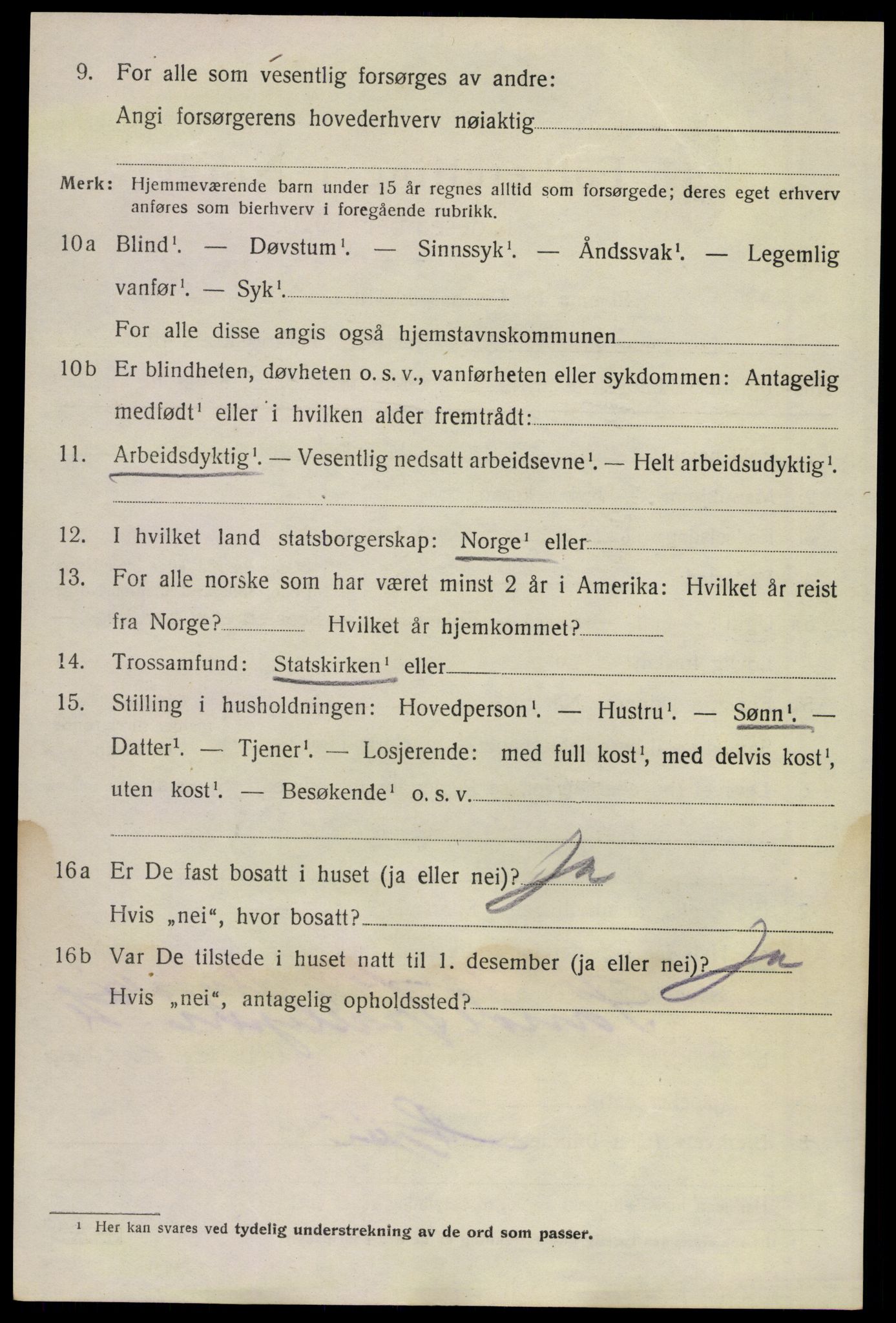 SAKO, 1920 census for Sande, 1920, p. 8443