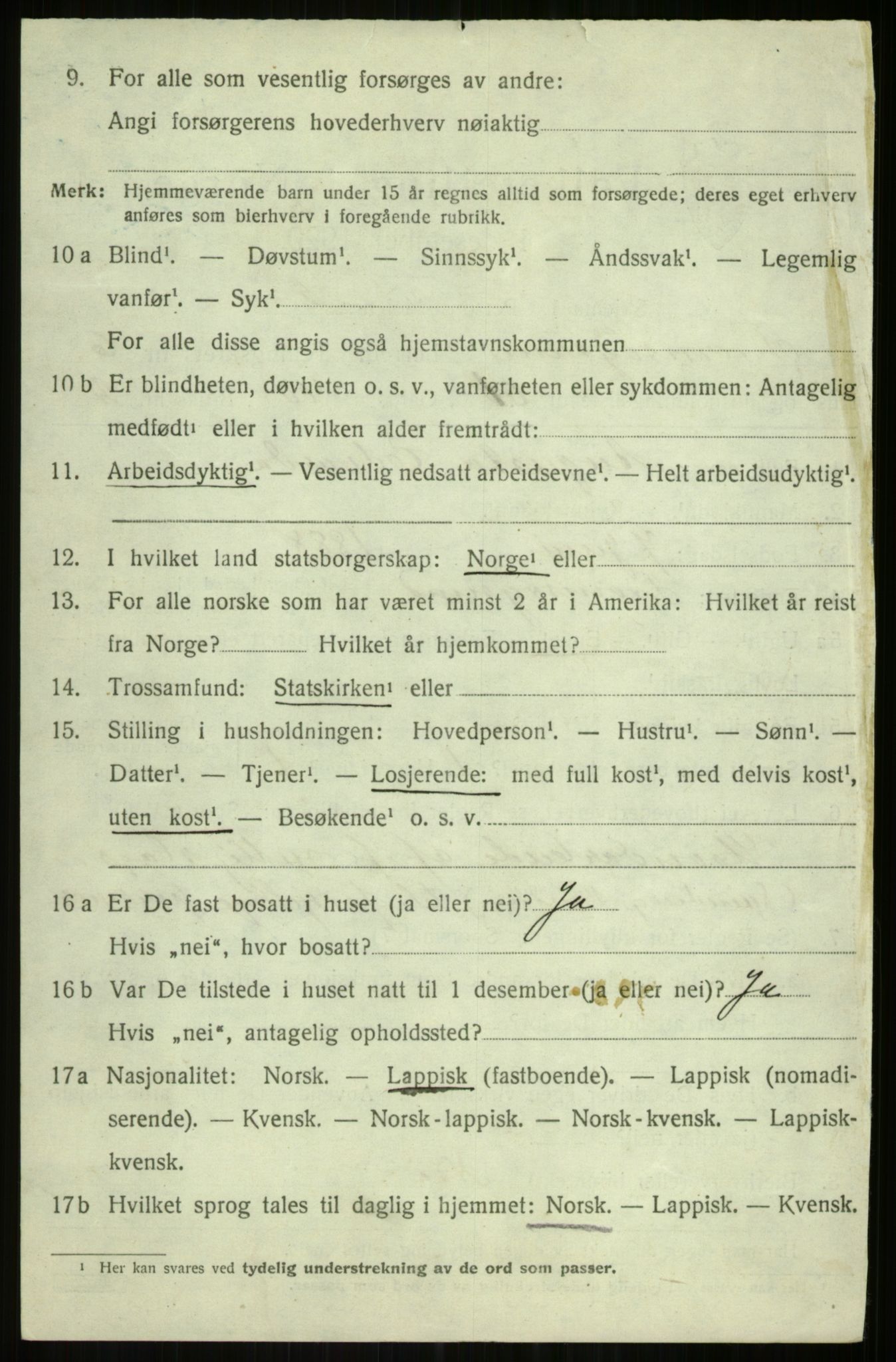 SATØ, 1920 census for Tromsøysund, 1920, p. 5791
