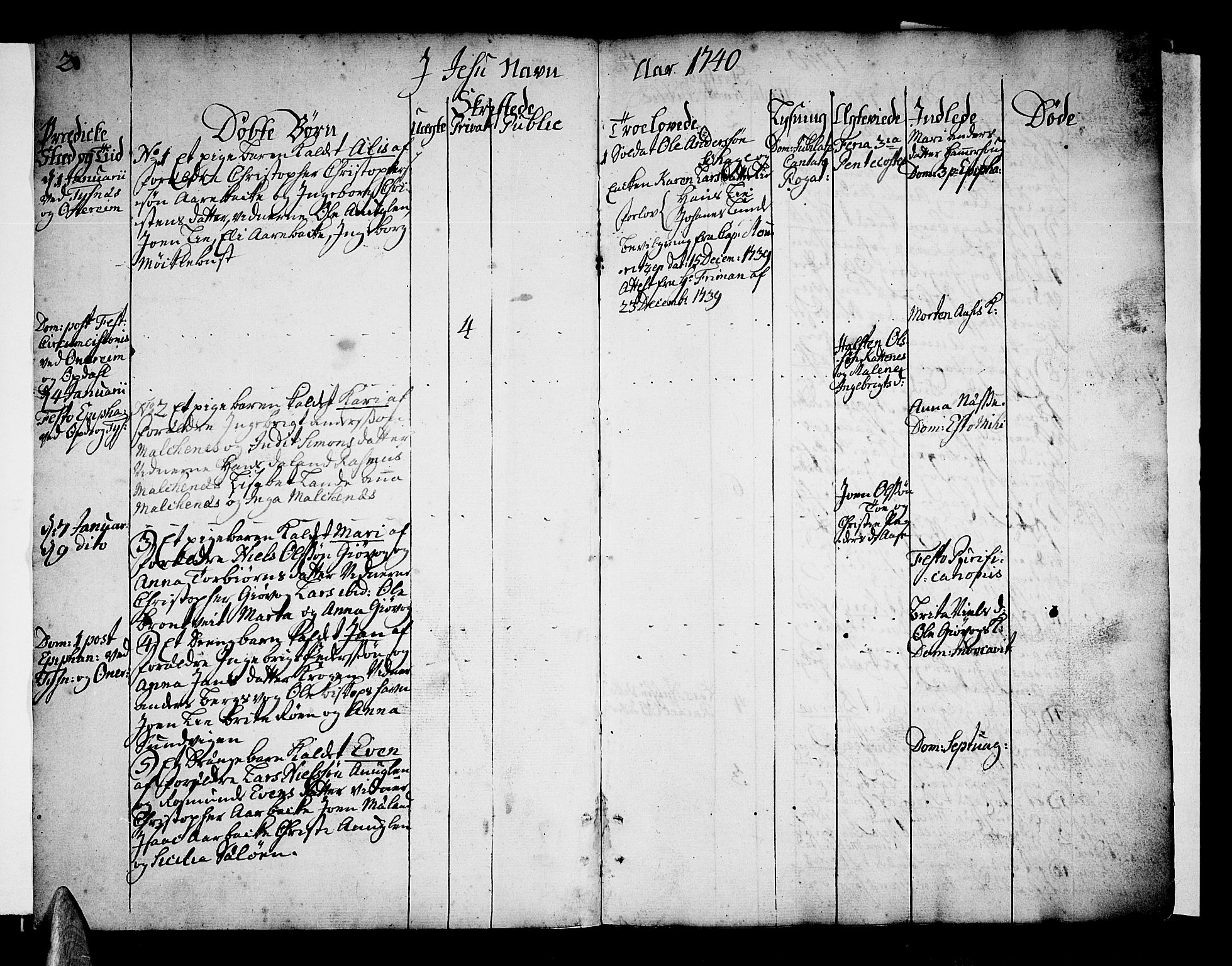 Tysnes sokneprestembete, SAB/A-78601/H/Haa: Parish register (official) no. A 3, 1740-1749, p. 2-3