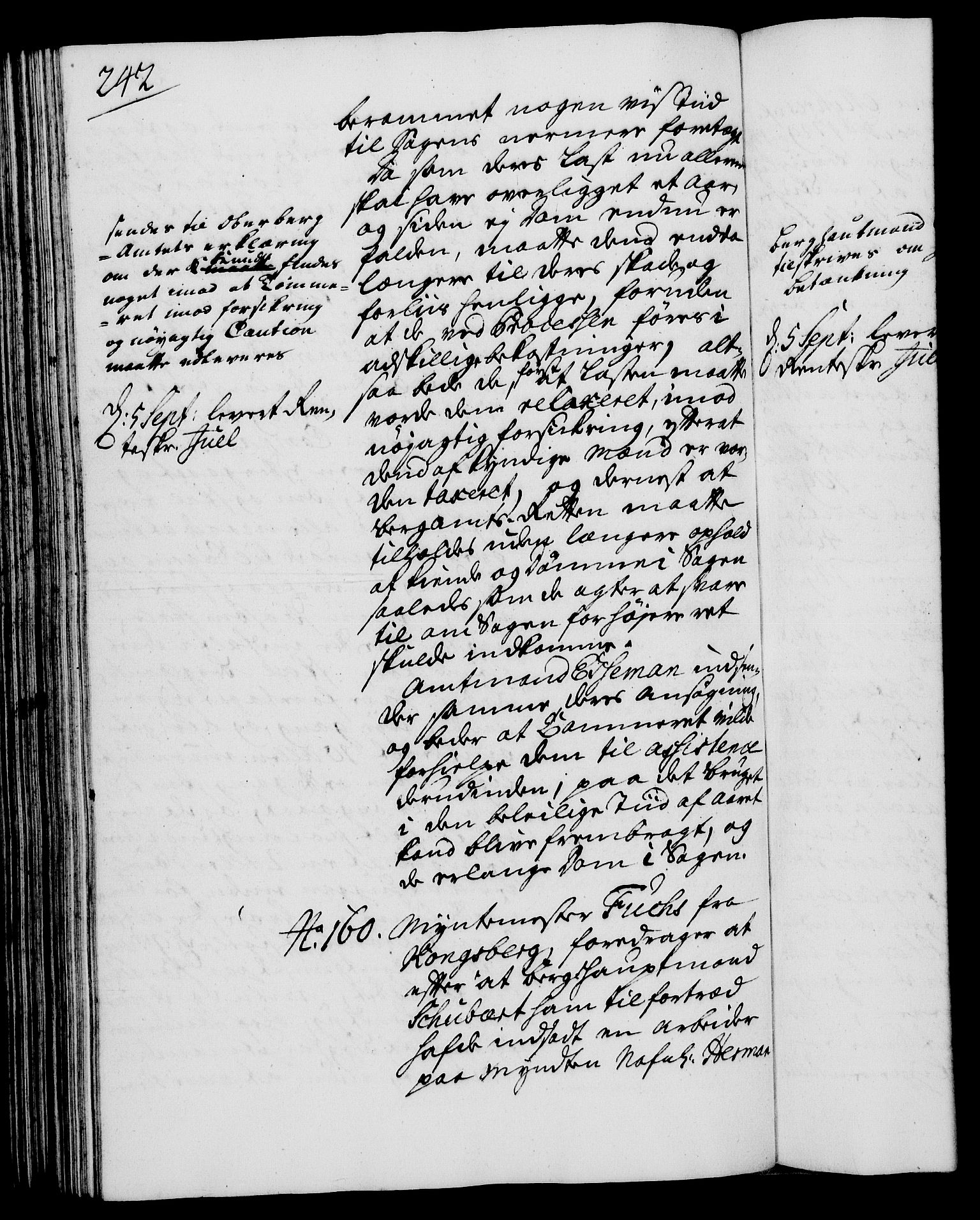 Rentekammeret, Kammerkanselliet, AV/RA-EA-3111/G/Gh/Gha/L0017: Norsk ekstraktmemorialprotokoll (merket RK 53.62), 1735, p. 242