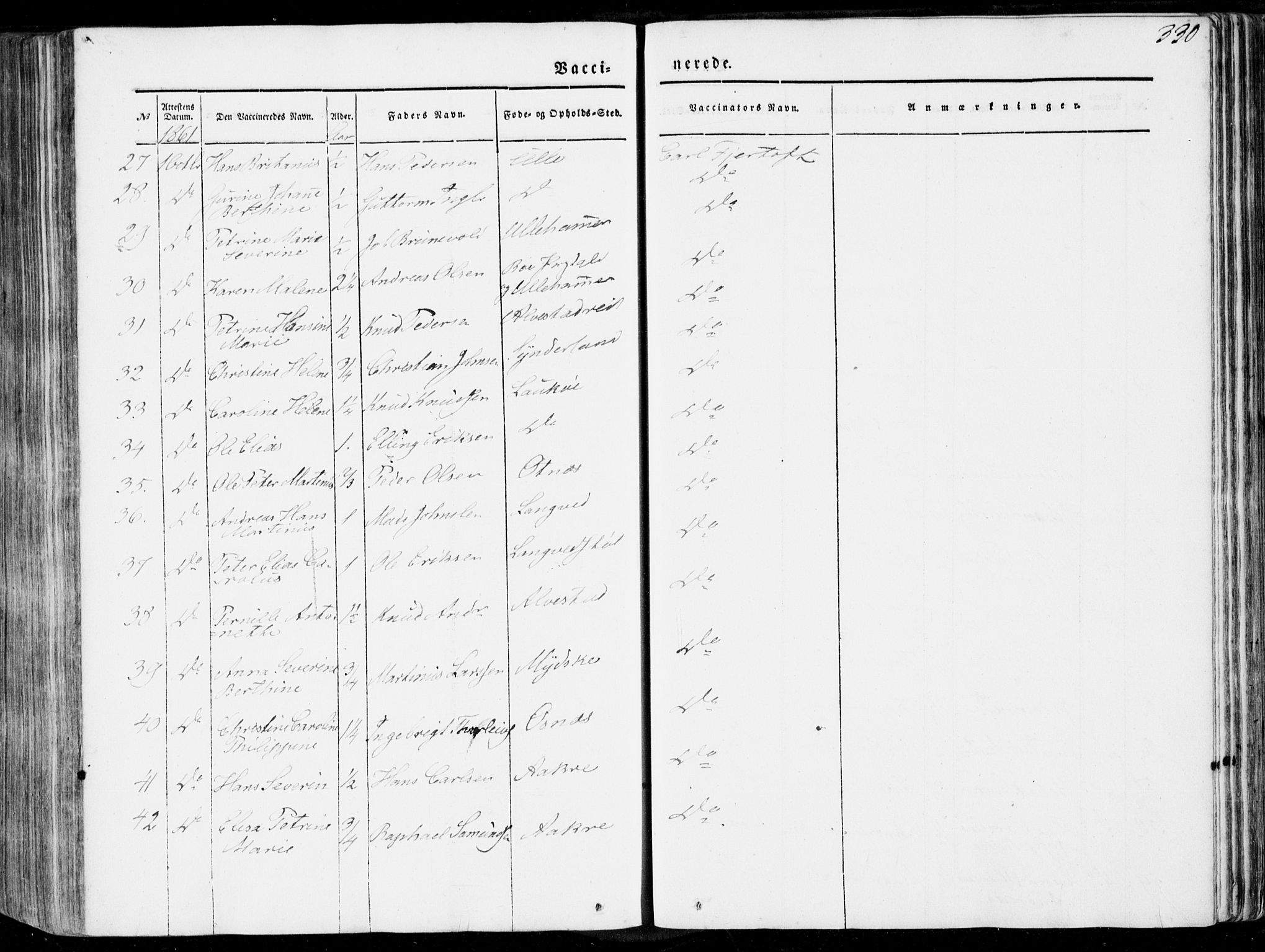 Ministerialprotokoller, klokkerbøker og fødselsregistre - Møre og Romsdal, AV/SAT-A-1454/536/L0497: Parish register (official) no. 536A06, 1845-1865, p. 330