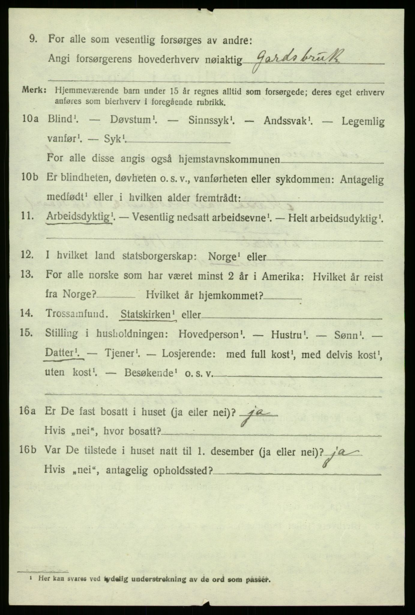 SAB, 1920 census for Alversund, 1920, p. 4647