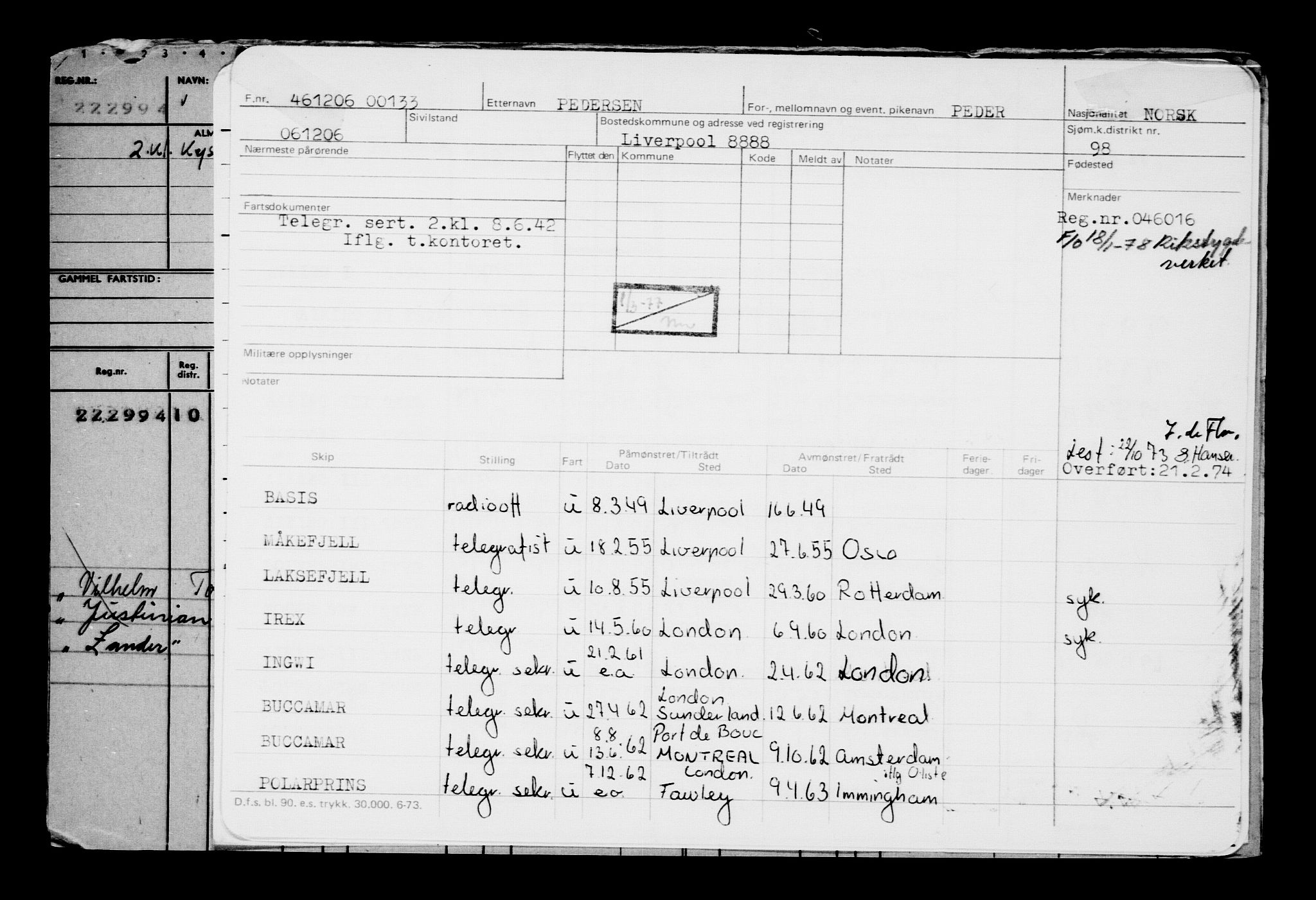 Direktoratet for sjømenn, AV/RA-S-3545/G/Gb/L0068: Hovedkort, 1906, p. 398