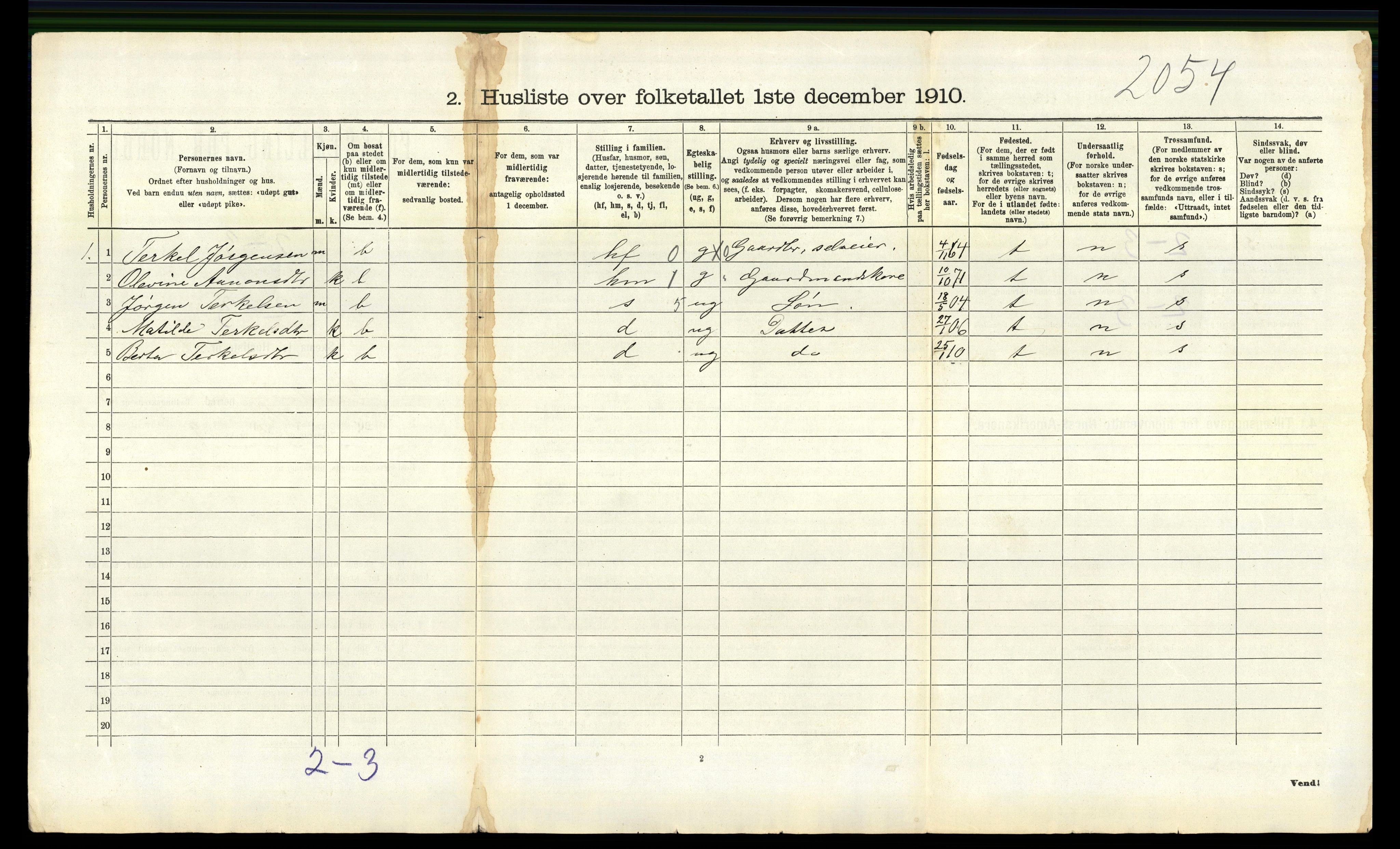 RA, 1910 census for Landvik, 1910, p. 683