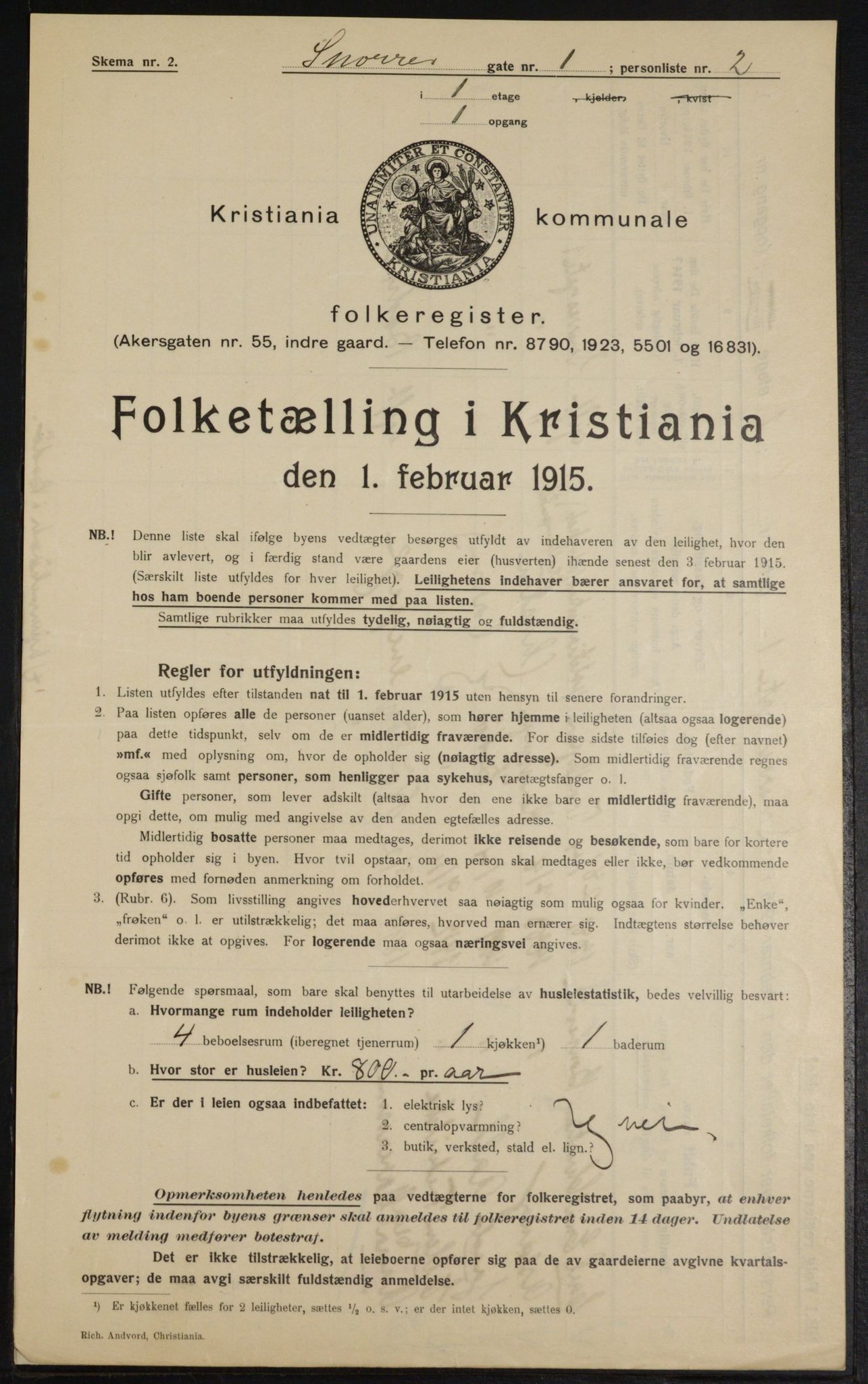 OBA, Municipal Census 1915 for Kristiania, 1915, p. 97987