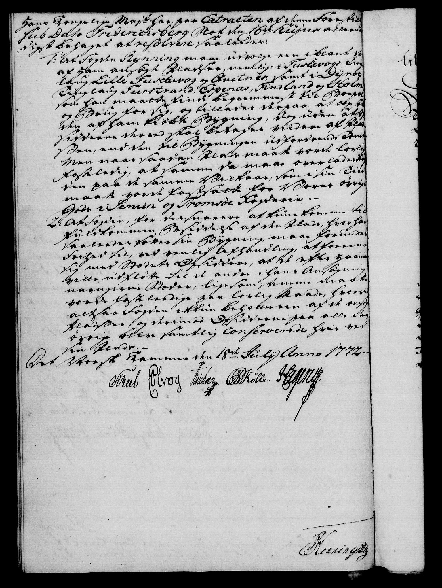 Rentekammeret, Kammerkanselliet, RA/EA-3111/G/Gf/Gfa/L0054: Norsk relasjons- og resolusjonsprotokoll (merket RK 52.54), 1771-1772, p. 513