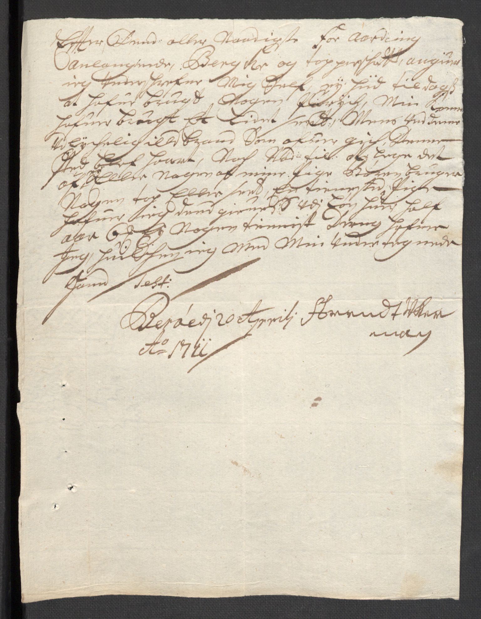 Rentekammeret inntil 1814, Reviderte regnskaper, Fogderegnskap, AV/RA-EA-4092/R36/L2121: Fogderegnskap Øvre og Nedre Telemark og Bamble, 1711, p. 554