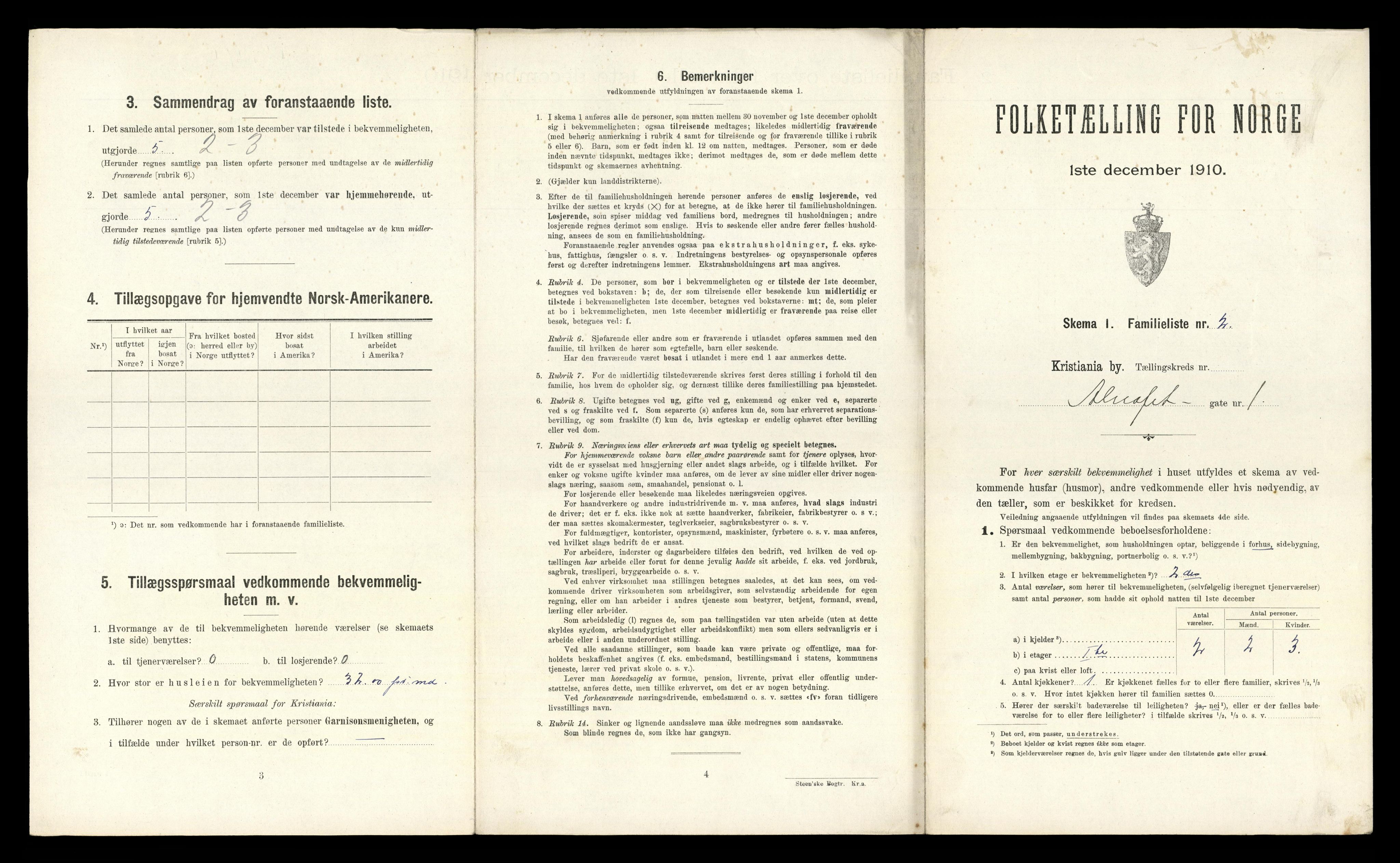 RA, 1910 census for Kristiania, 1910, p. 2161