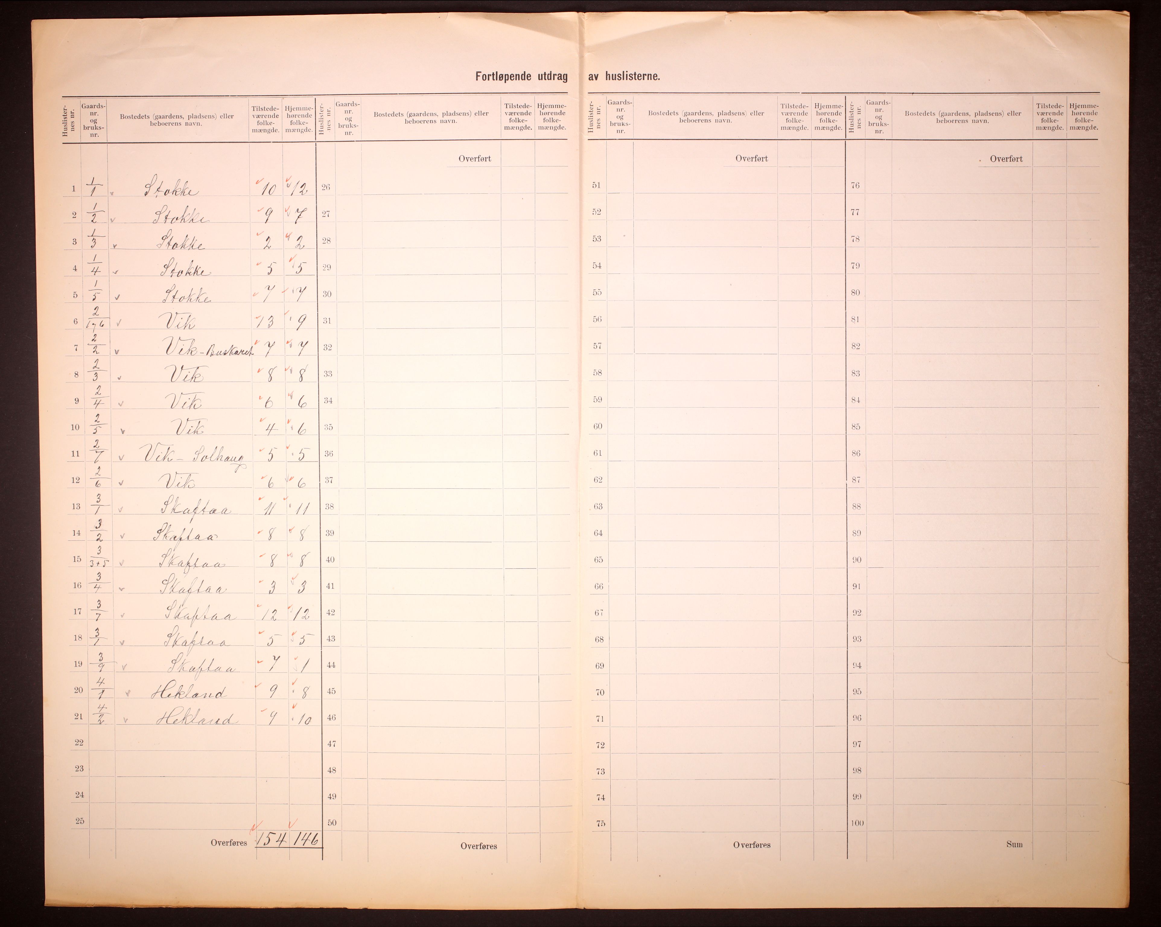 RA, 1910 census for Bruvik, 1910, p. 8