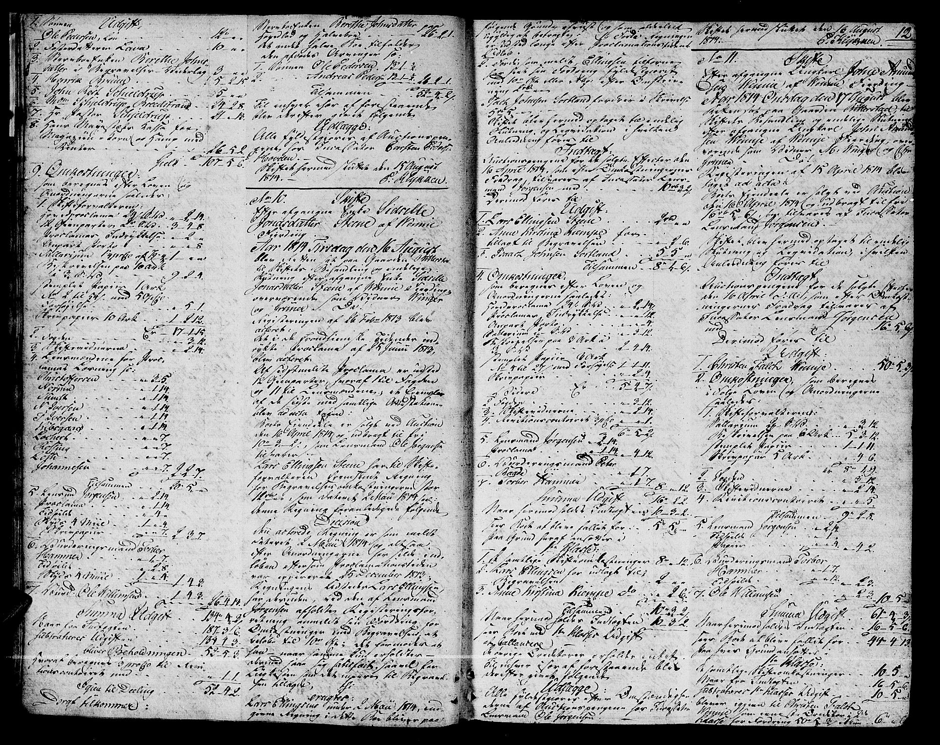 Vesterålen sorenskriveri, AV/SAT-A-4180/1/3/3A/L0012: Skifteprotokoll, 1814-1825, p. 11b-12a