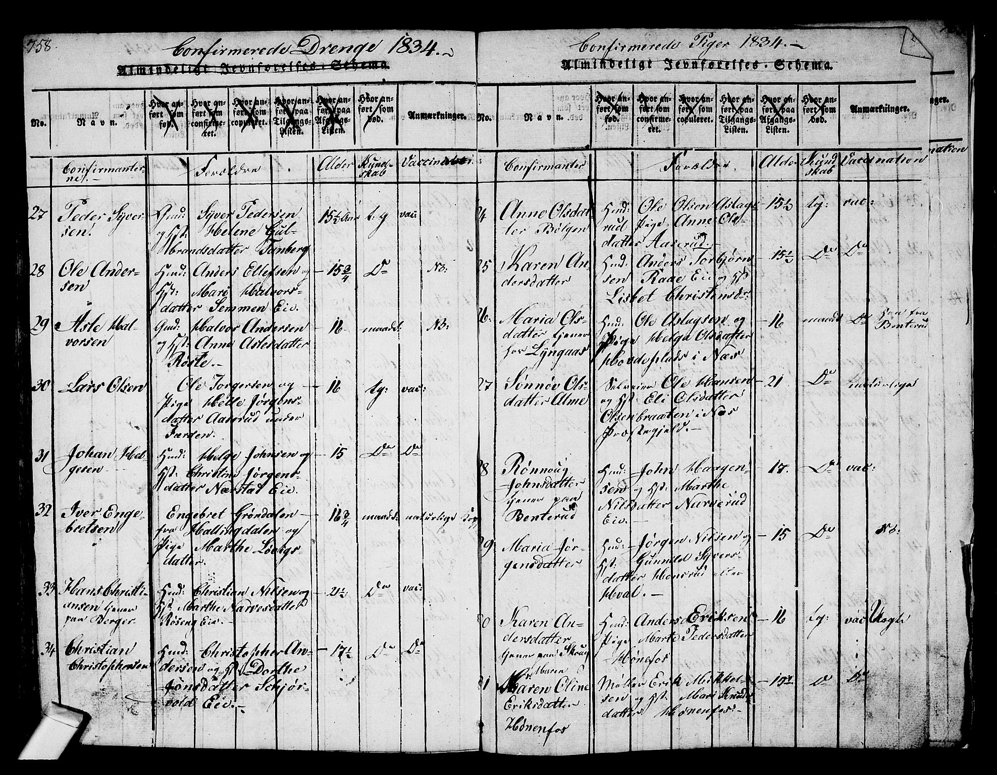 Norderhov kirkebøker, AV/SAKO-A-237/G/Ga/L0002: Parish register (copy) no. I 2, 1814-1867, p. 758-759