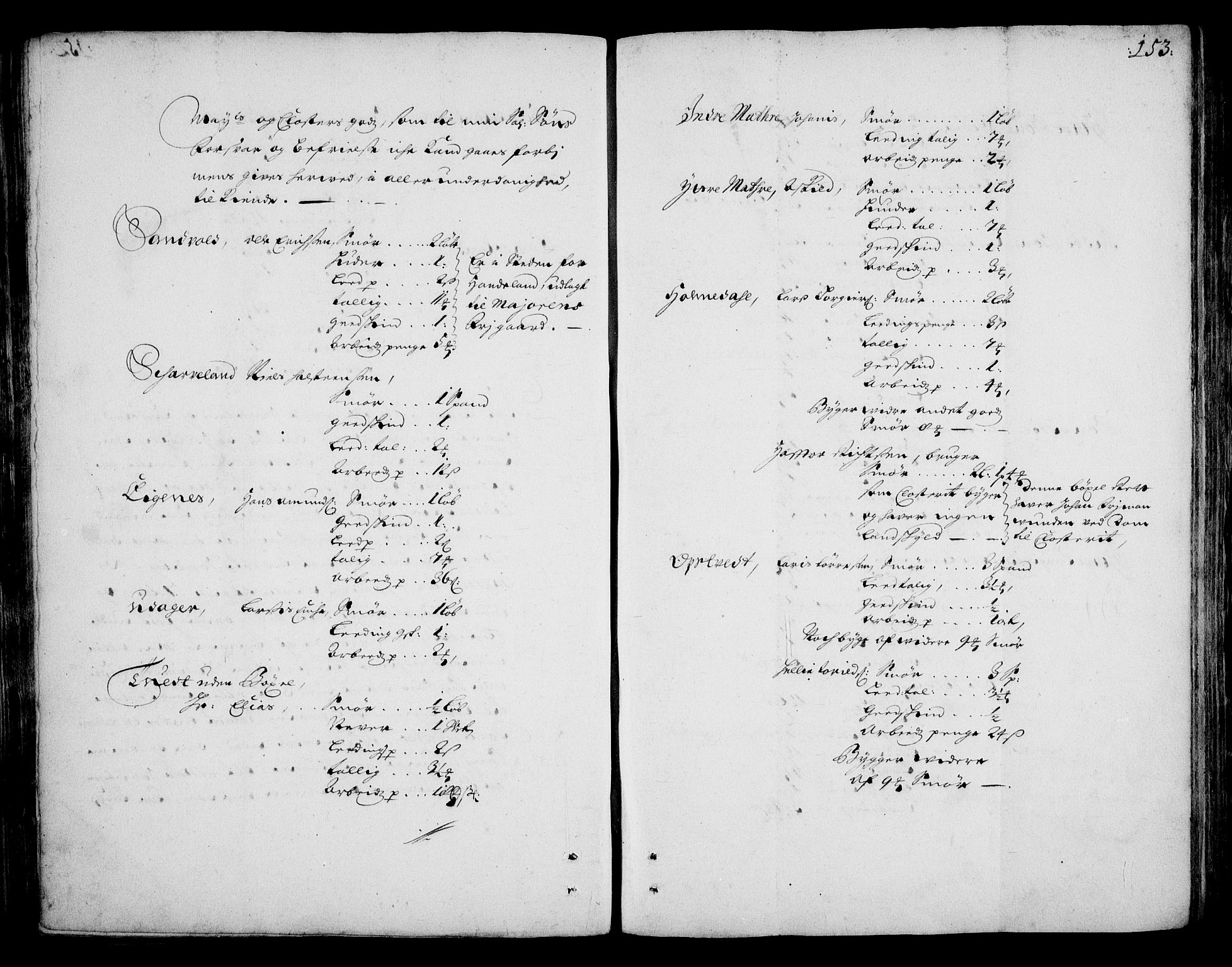 Rentekammeret inntil 1814, Realistisk ordnet avdeling, RA/EA-4070/On/L0002: [Jj 3]: Besiktigelsesforretninger over Halsnøy klosters gods, 1659-1703, p. 152b-153a