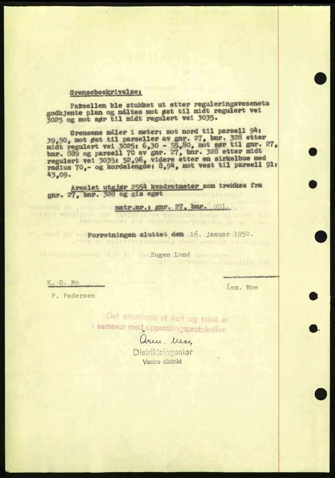 Oslo byskriverembete, AV/SAO-A-10227/G/Gb/Gbd/Gbda/L0017: Mortgage book no. A215, 1949-1950, Diary no: : 634/1950